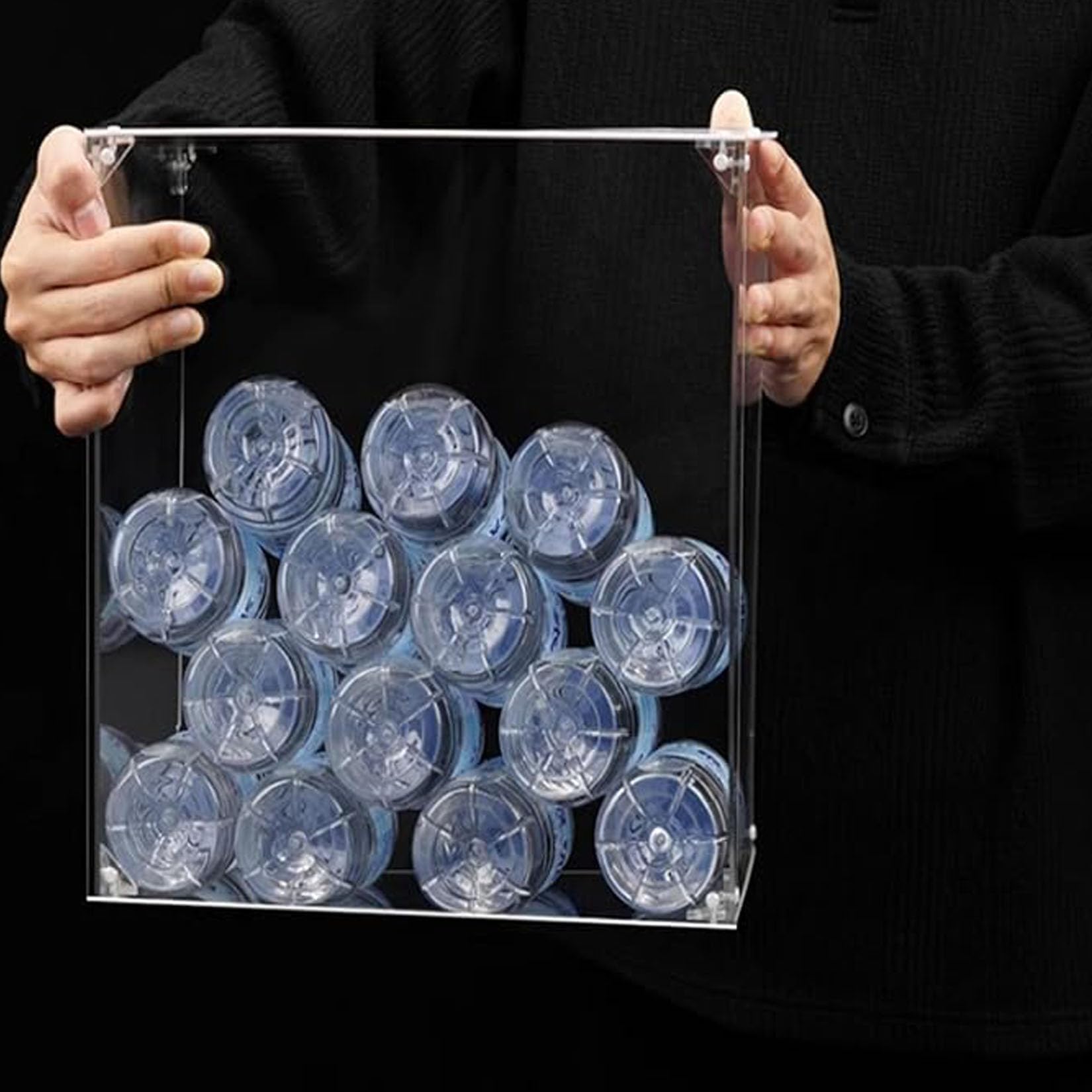 Acrylic Display Case for Lego 75355 Starfighter - Dustproof Transparent Showcase Compatible with Lego 75355 Set (Model Not Included) - 3mm Mirror Base - Perfect for Home Decoration, Collectible Protection & Gift Giving