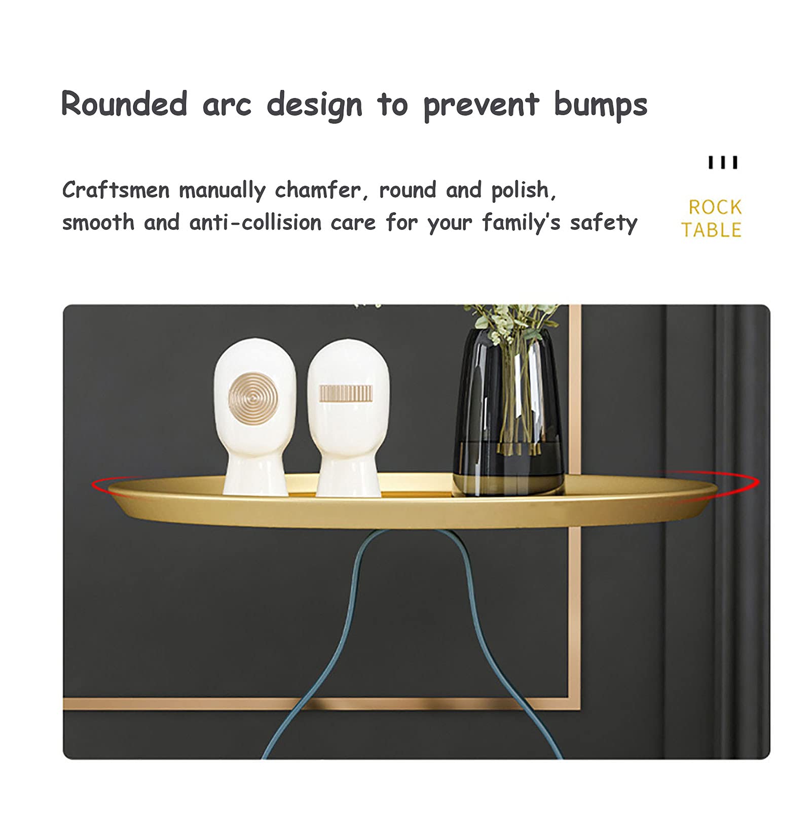 Nordic Modern Luxury Flower Basket Shape Coffee Table Set - Tall & Short Round Side Tables with Marble Gold Metal Base for Living Room, Bedroom, Office Decor