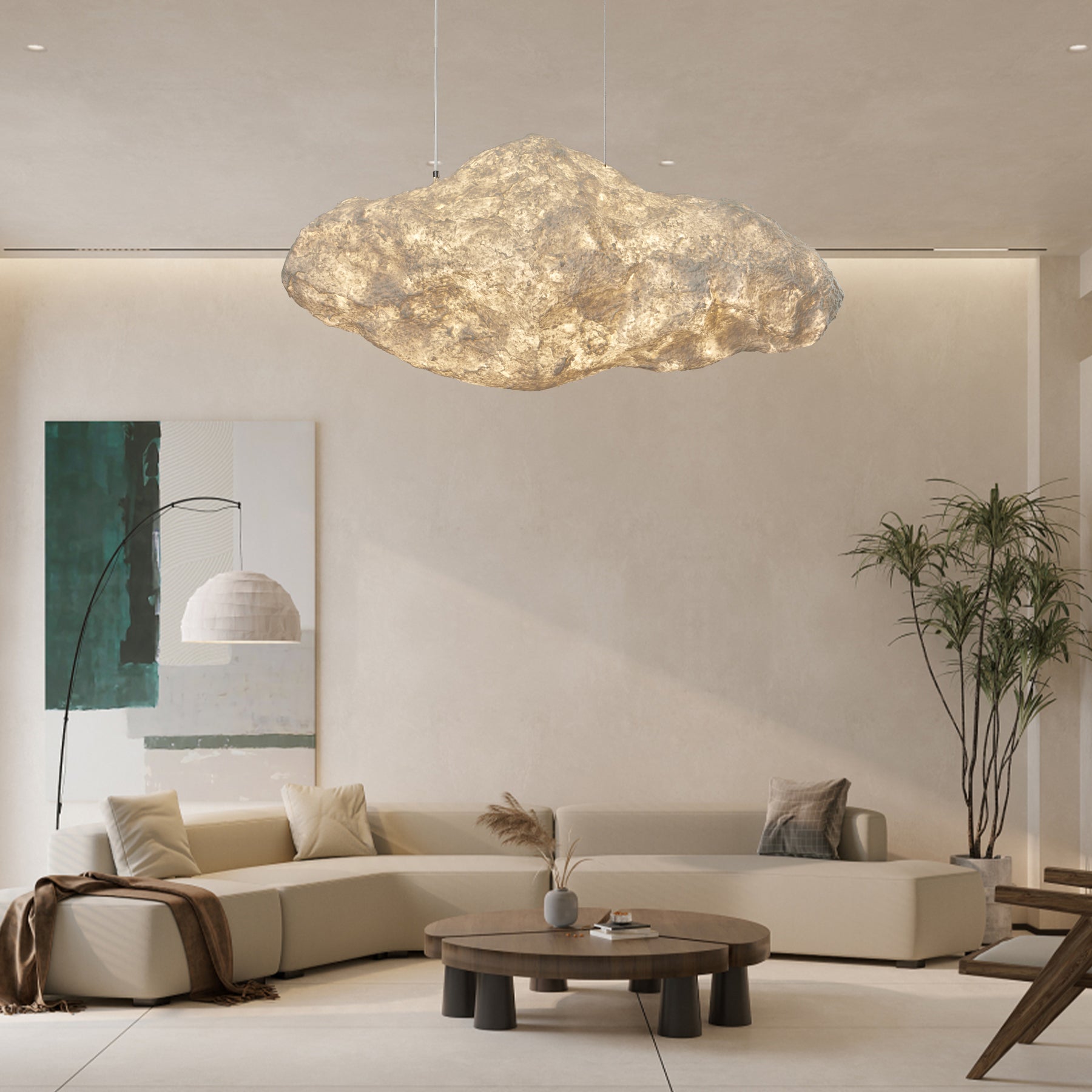 Chris Cloud Pendant Lamp - Modern Ceiling Light for Bedroom, Living Room & Nursery - Soft Glow LED Lighting Fixture for Home Decor