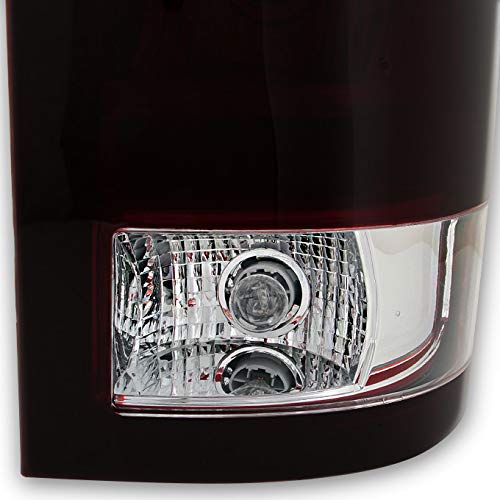 AKKON Dark Red LED Tail Lights Replacement Pair for GMC Sierra Fleetside Pickup - Left Driver & Right Passenger Side - Durable & Stylish Upgrade for Night Driving & Enhanced Visibility