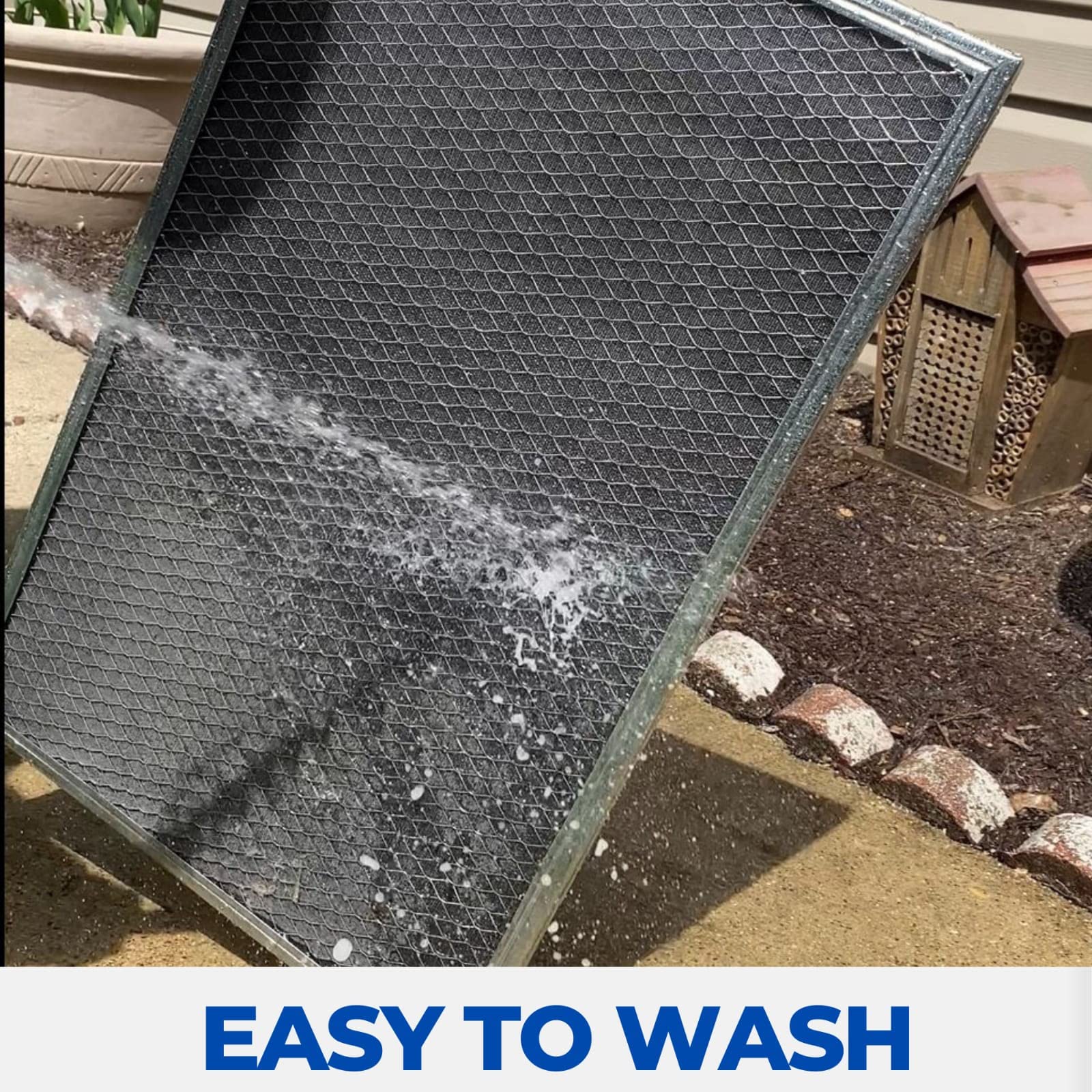 24x24x1 Washable Electrostatic Air Filter - Reusable HVAC & Furnace Filter for Cleaner Air | Perfect for Home, Office & Commercial Spaces