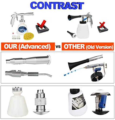 Upgraded Car Cleaning Gun & Wash Kit - 1L Foam Bottle, Spray Nozzle & Cleaning Brush for Interior & Exterior Detailing, Perfect for Home & Professional Car Care