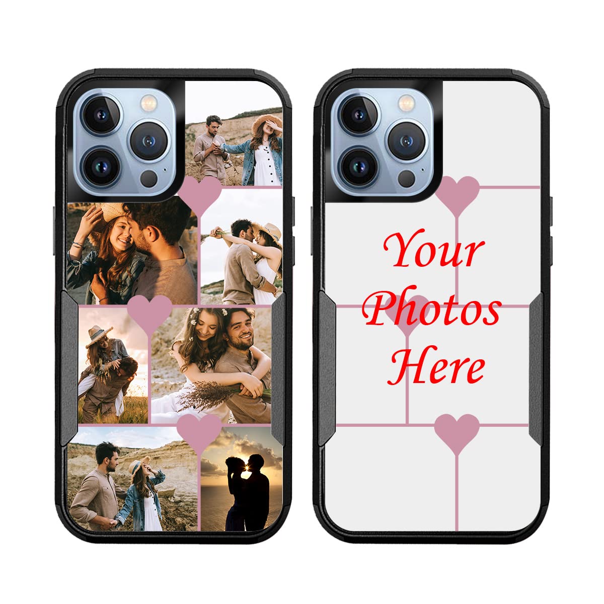 Custom Heavy-Duty Shockproof iPhone 13 Pro Max Phone Case - 3-Layer Full Protection, Scratch-Resistant Design - Perfect Anniversary & Birthday Gift for Him/Her (Black) | Ideal for Outdoor Activities, Travel & Everyday Use