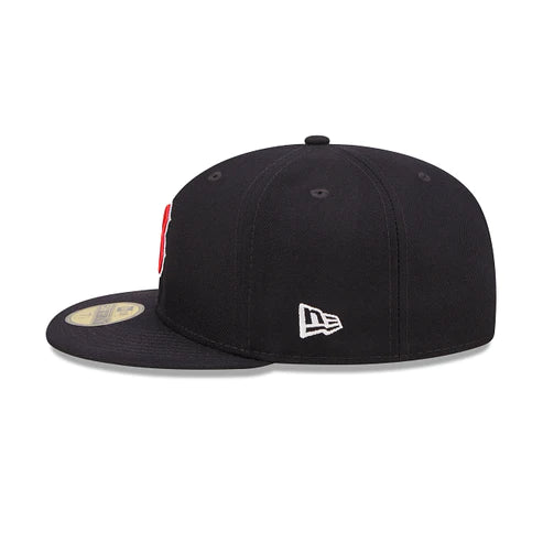 Chicago White Sox Navy Blue 59FIFTY Fitted Baseball Cap for Men - Official MLB Team Logo Hat for Sports Fans & Streetwear Fashion