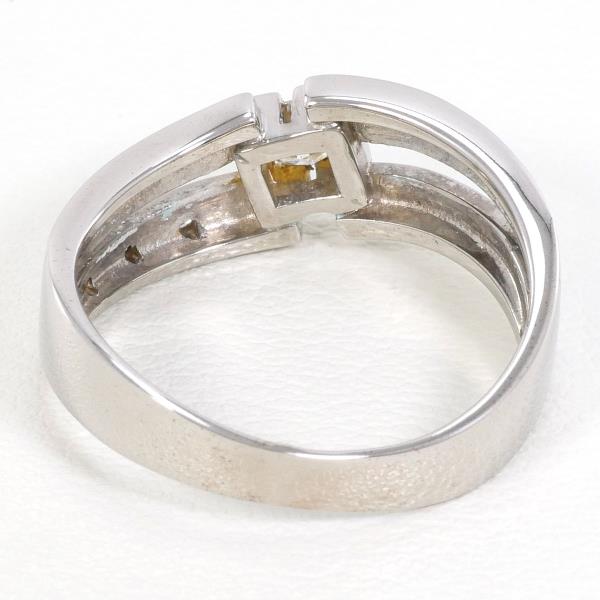 18K White Gold Diamond Ring for Women - Size 15 | Elegant Wedding, Engagement & Anniversary Jewelry Gift