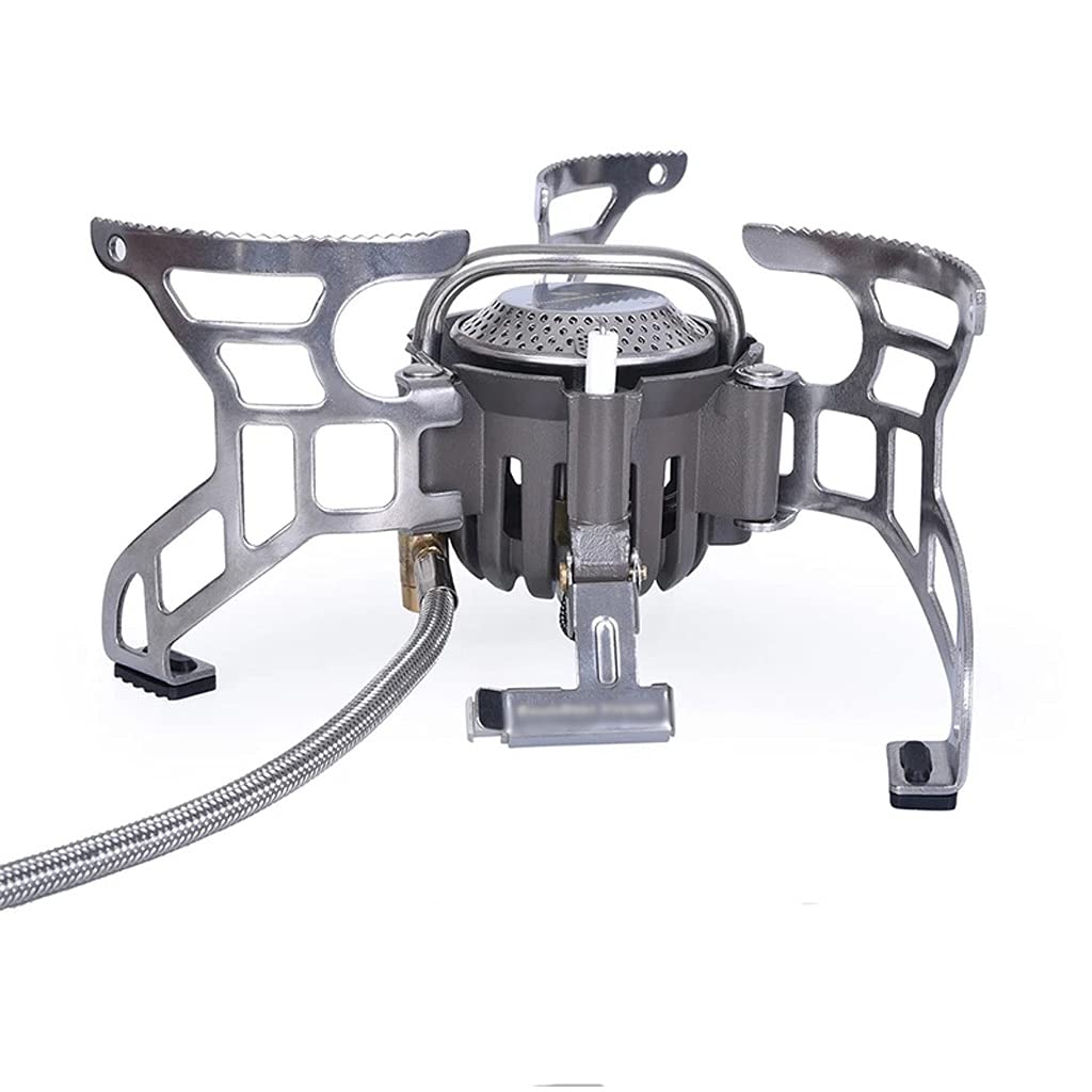 High Power Portable Gas Stove - Foldable Outdoor Camping Cooker Kit with Lightweight Design for Backpacking, Hiking & Picnics | Perfect for Camp Cooking, Emergency Preparedness & Outdoor Adventures