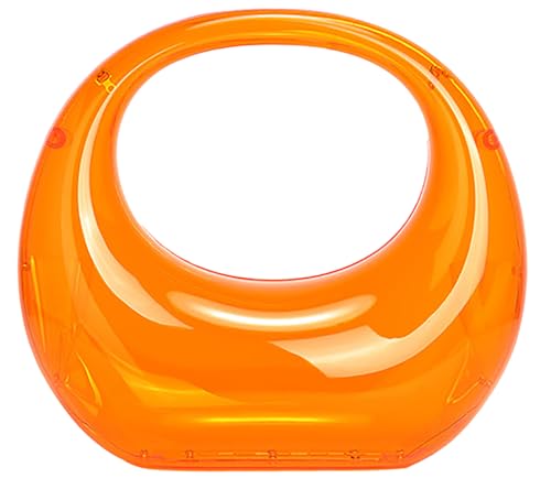 Clear Orange Chain Strap