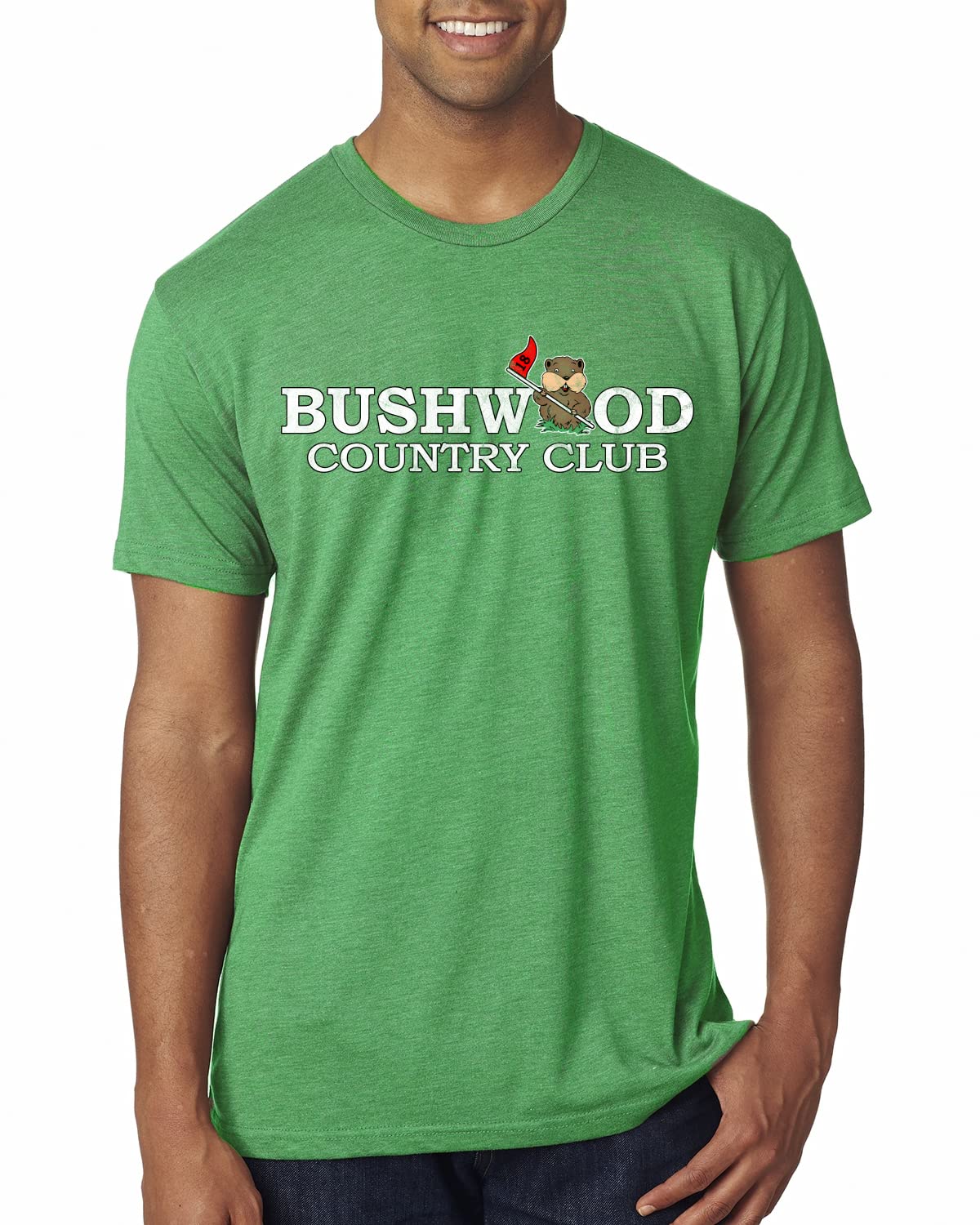 Bushwood Country Club Humor Men's Premium Tri-Blend T-Shirt - Soft Vintage Style Tee for Golf Lovers & Casual Wear
