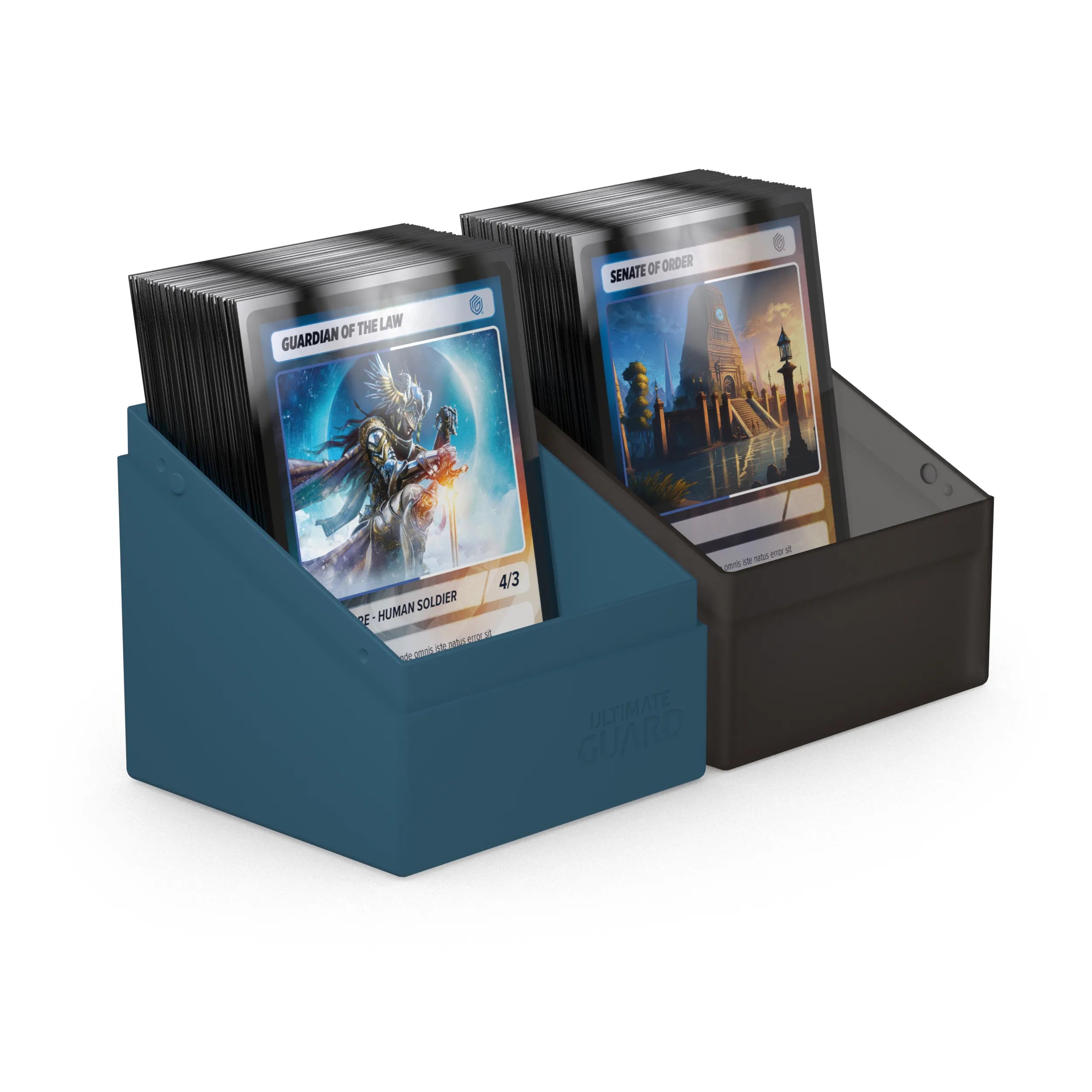 Druidic Secrets Umbra Dark Blue Deck Box for Magic: The Gathering - Holds 100+ Cards - Premium Boulder Storage for TCG Players - Perfect for Game Nights & Collectors