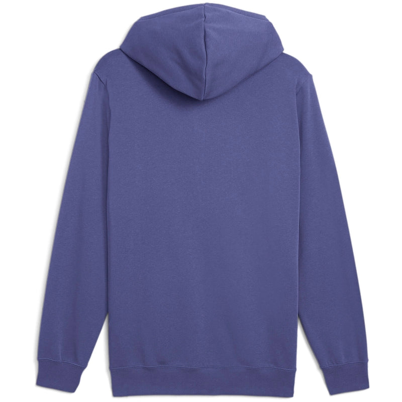 PUMA Men's Essentials Logo Two-Tone Fleece Hoodie - Purple | Comfortable & Stylish Pullover for Casual Wear, Gym, and Outdoor Activities