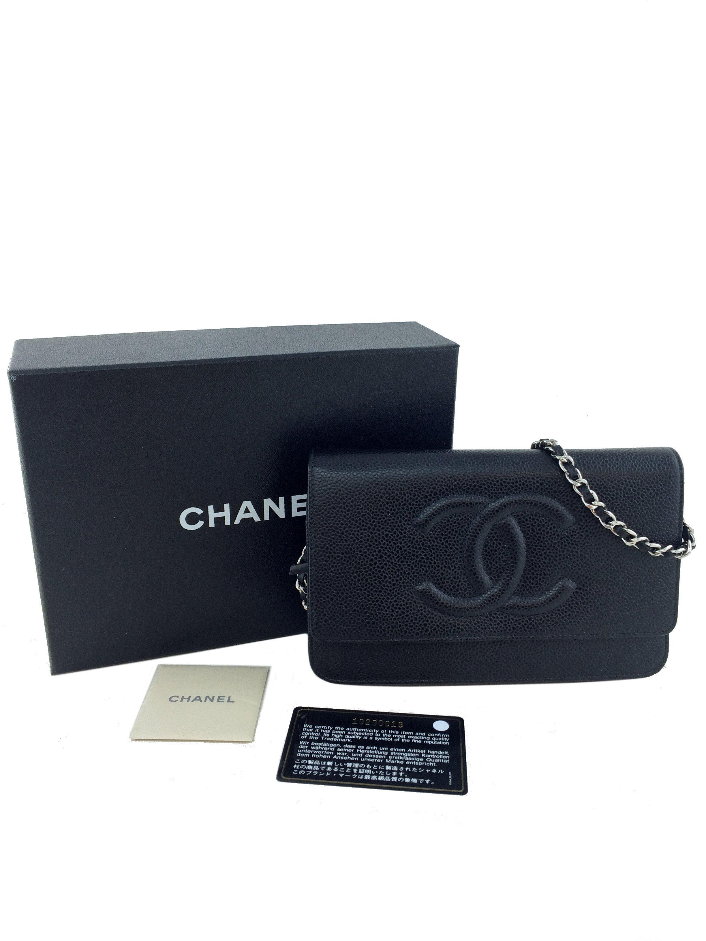 Chanel Caviar Leather Wallet on Chain WOC - Timeless Classic Crossbody Bag for Women | Perfect for Evening Events, Date Nights & Daily Essentials