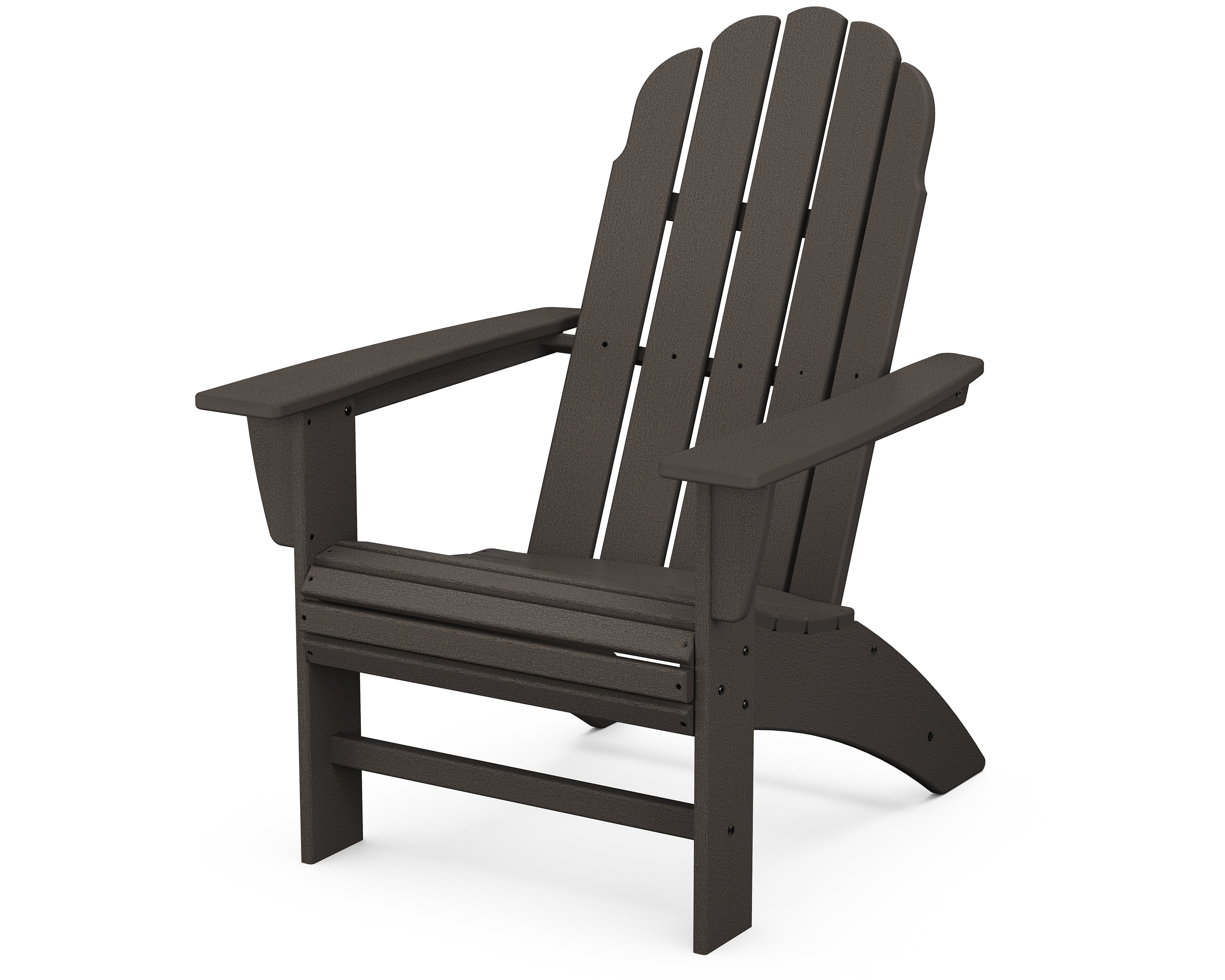 POLYWOOD Vineyard Curveback Adirondack Chair - Durable Outdoor Furniture for Patio, Poolside & Garden - Weather-Resistant Recycled Plastic Material - Perfect for Backyard Relaxation & Entertaining