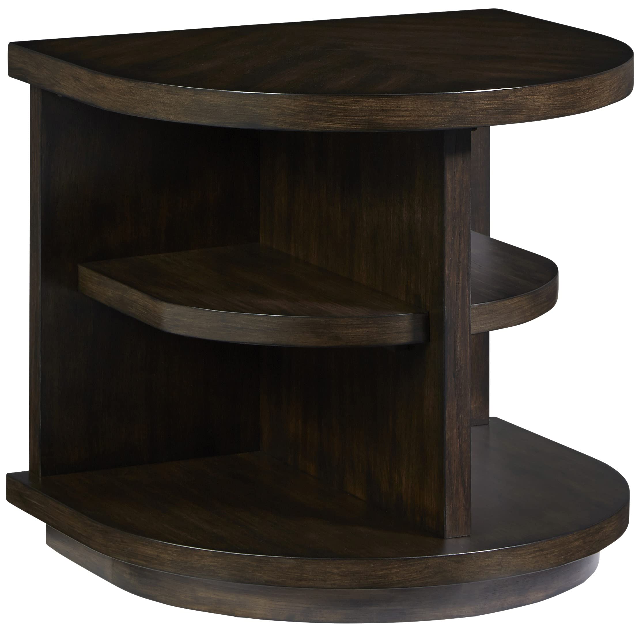 Progressive Augustine End Table in Sepia Brown - Small Side Table for Living Room, Bedroom, or Office - Perfect for Lamps, Books & Decor