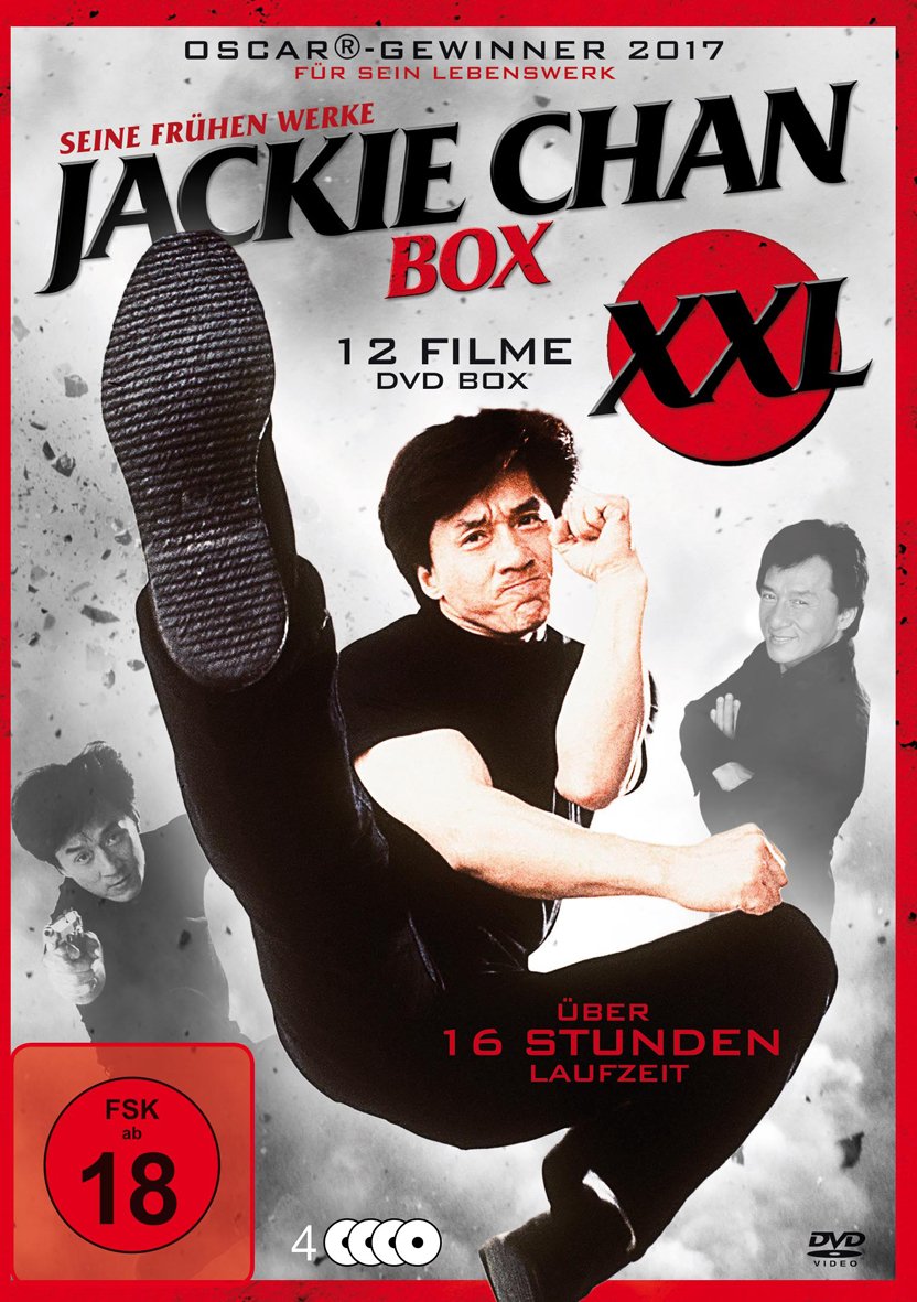 Jackie Chan Movie Collection Box Set XXL [4 DVDs] - Action-Packed Martial Arts Films for Movie Nights & Gifts
