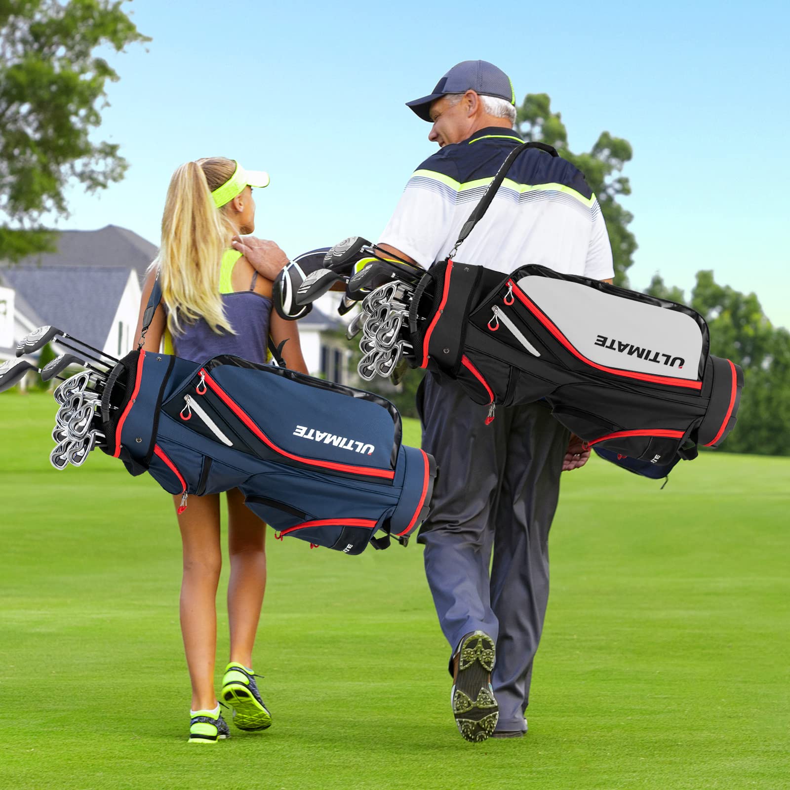 Tangkula Premium Golf Cart Bag - Lightweight, Durable & Water-Resistant for Golf Enthusiasts | Perfect for Golf Courses, Driving Ranges & Tournaments