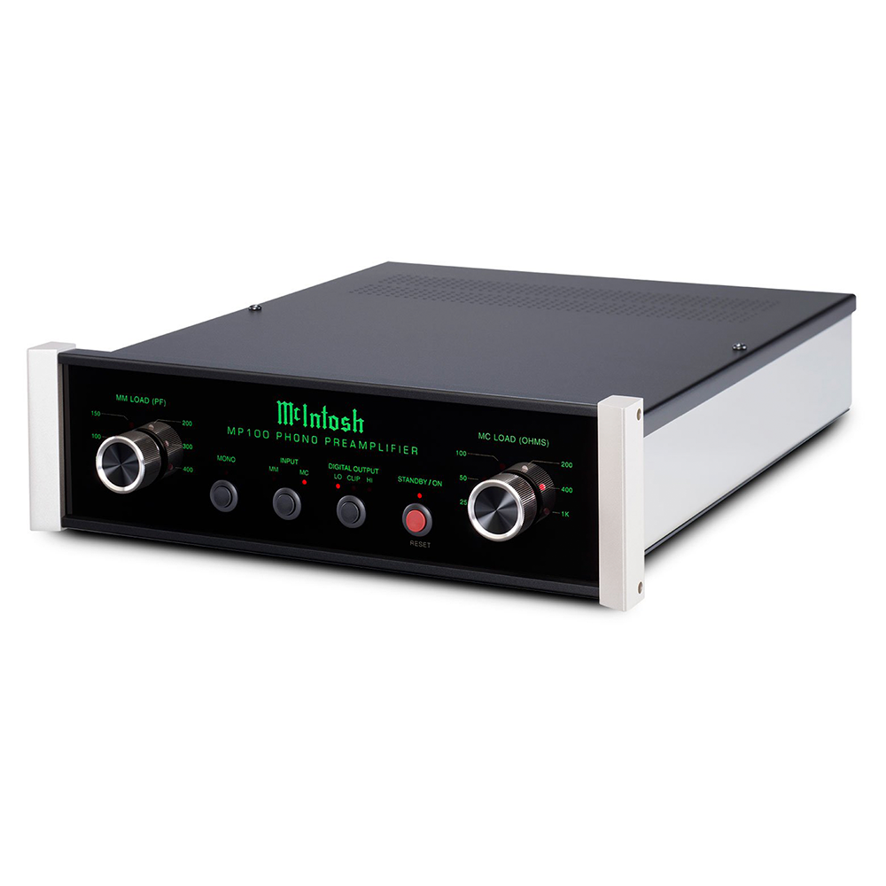 McIntosh MP100 High-End Phono Preamplifier - Audiophile Turntable Preamp with Premium Sound Quality | Perfect for Vinyl Record Players & Home Audio Systems