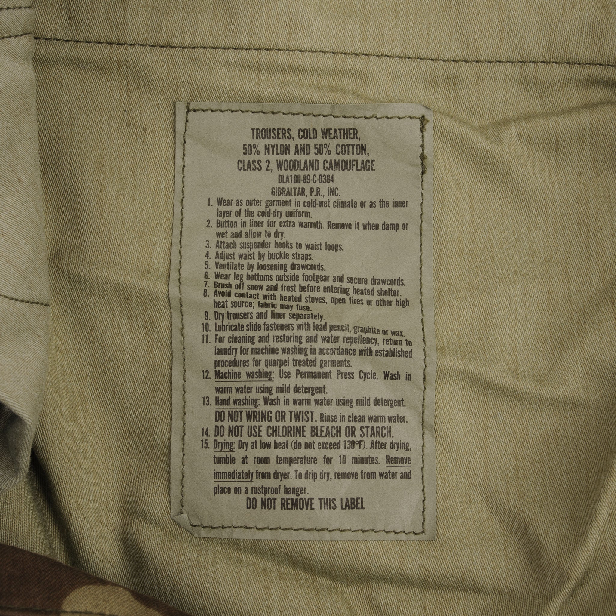 Vintage US Army M65 Woodland Camo Pants - 1989 Medium Regular Deadstock - Military Surplus Trousers for Outdoor Hiking, Camping & Tactical Gear Collection