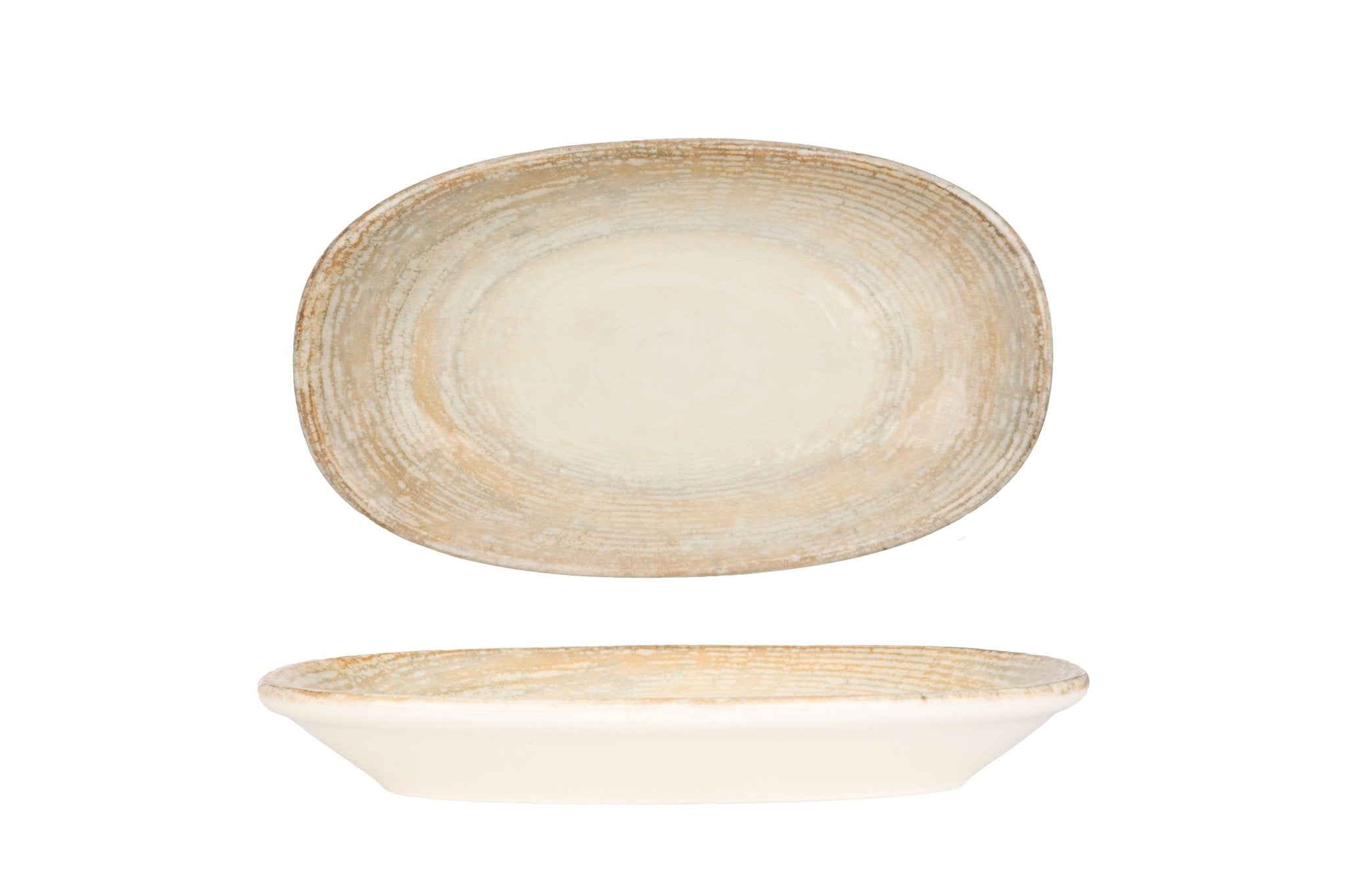 Patera Service Plate 15x8.5 cm - Elegant Ceramic Appetizer Plate for Dining, Entertaining & Home Decor | Perfect for Restaurants, Parties & Gift Giving