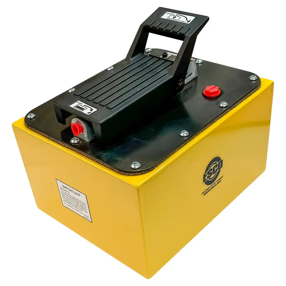 ESCO 2 Gallon Air Hydraulic Pump 10594 - Heavy Duty Portable Hydraulic Oil Pump for Automotive, Industrial & Farm Equipment Maintenance