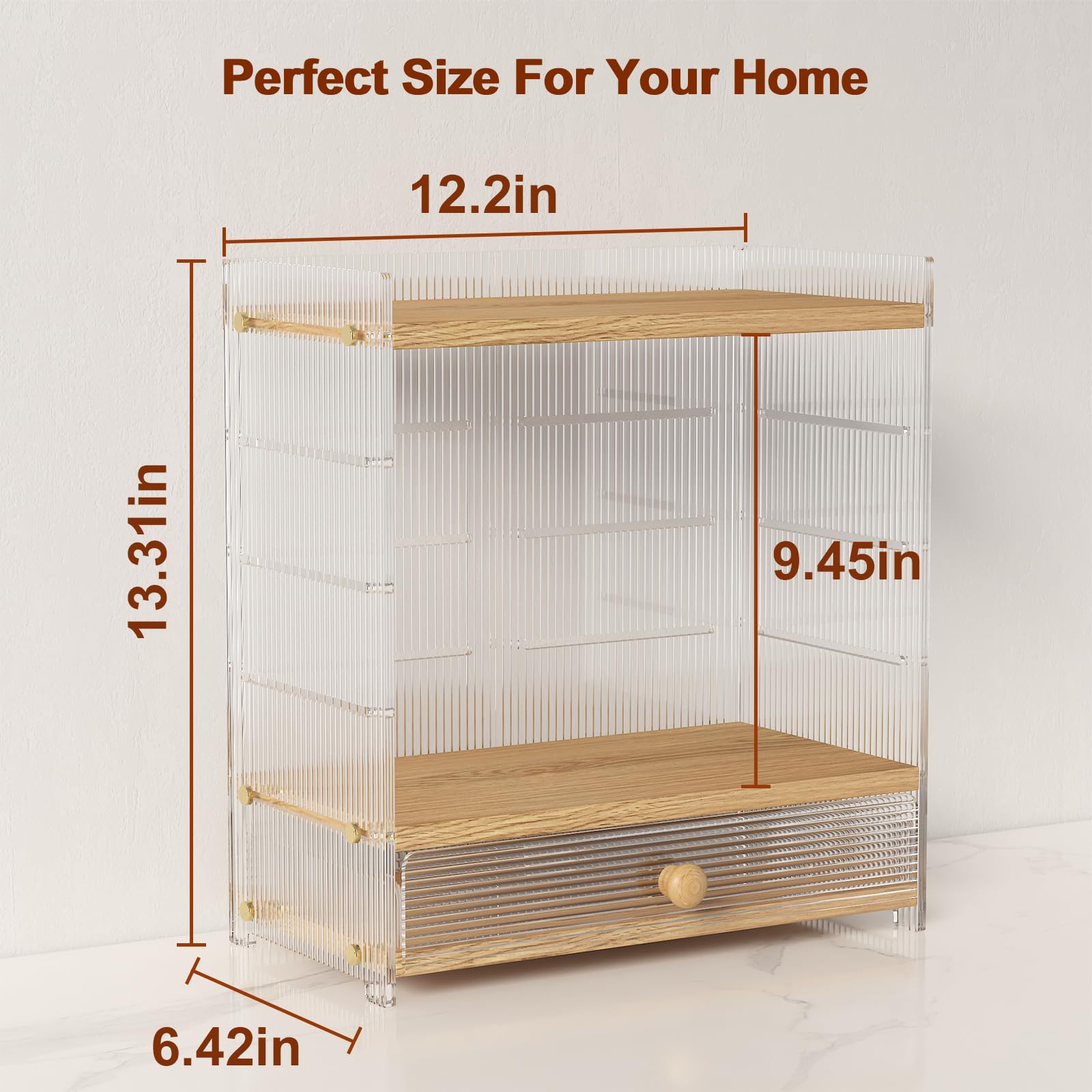 2-Tier Acrylic Bathroom Organizer with Adjustable Height - Countertop Makeup & Vanity Storage for Perfume, Cosmetics & Coffee Station - Perfect for Small Spaces & Clutter-Free Bathroom Organization