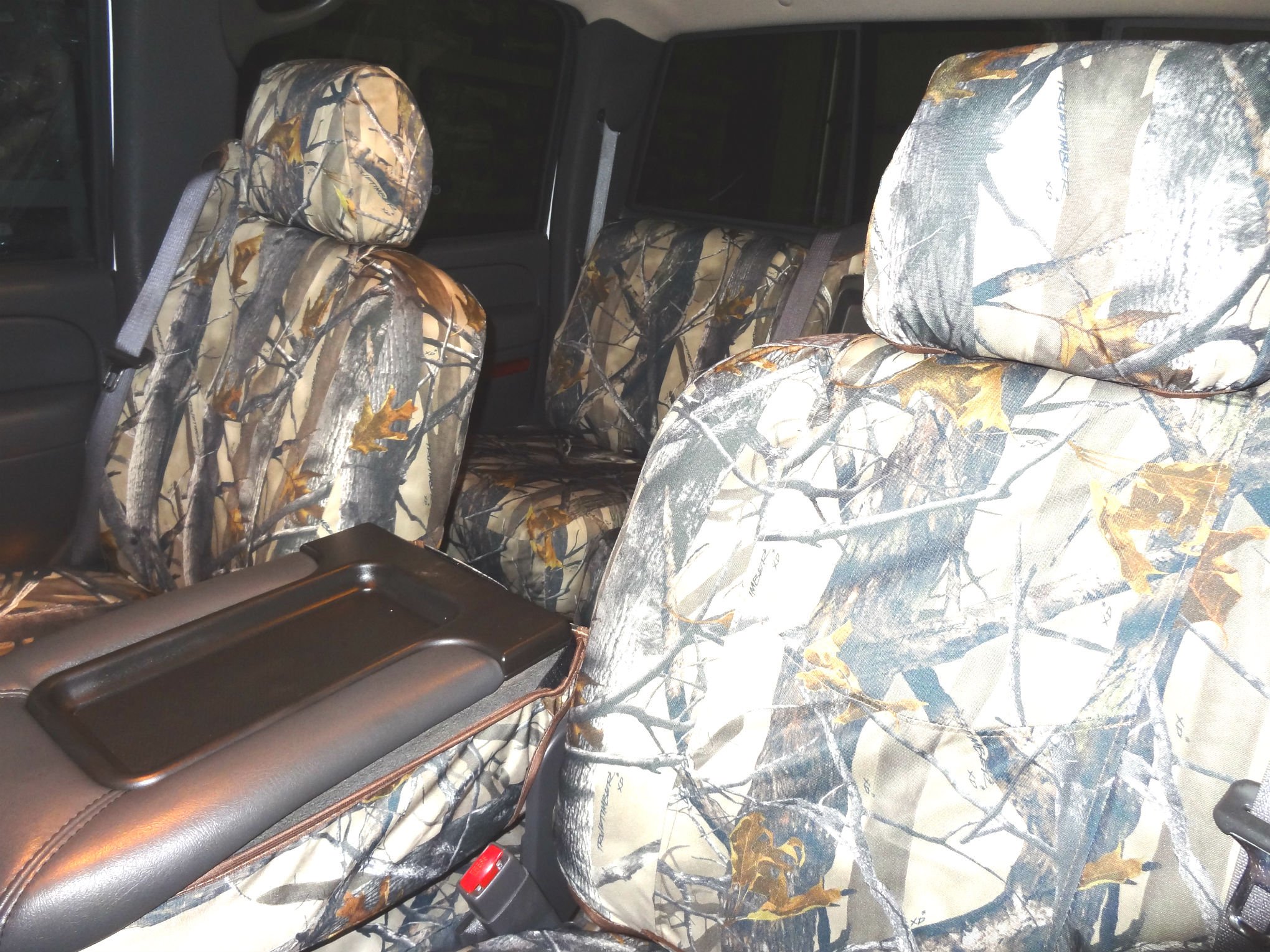 Durafit Custom Seat Covers for 2003-2006 Chevy Silverado LT Double Cab - Full Set (Front 40/20/40 Split & Rear 60/40 Bench) - XD3 Camo Endura Fabric - Perfect for Off-Roading, Hunting & Truck Protection