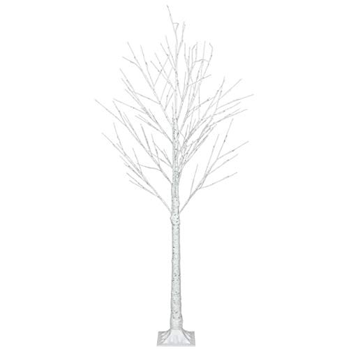 48 LED Snowflake Christmas Tree - 4FT Pre-Lit Holiday Tree with Warm White Lights for Home Decor, Living Room, Office & Party Decoration