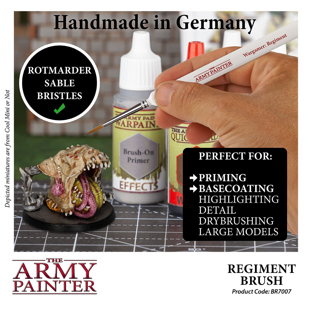 Premium Wargamer Brush Set for Miniature Painting - Regiment Series | Perfect for Tabletop Gaming, Warhammer, and Model Kit Detailing