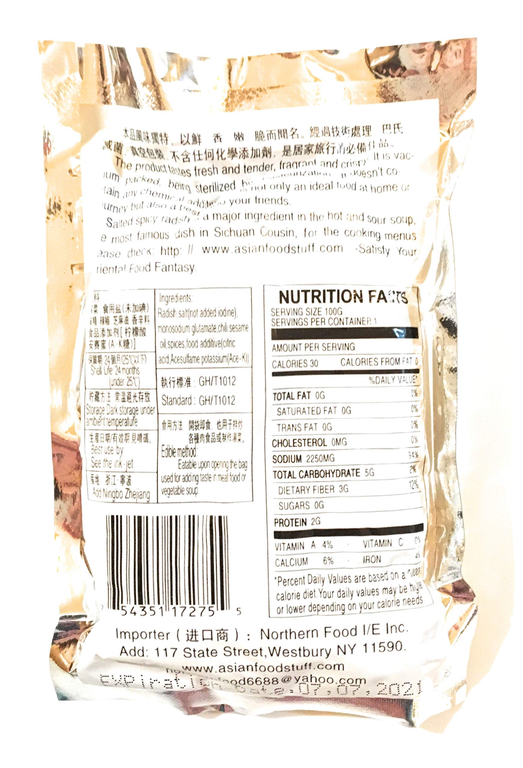 Spicy King Shredded Salted Spicy Original Radish - 3.05 Oz (5 Pack) | Premium Korean Pickled Radish Side Dish | Perfect for Bibimbap, Ramen, Rice Bowls & Asian Cuisine