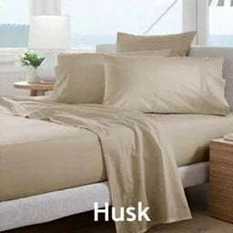 Premium 300 Thread Count Classic Percale Pillowcase Pair - HUSK by Sheridan - Soft & Breathable Bedding for Hotels, Luxury Homes & Guest Rooms