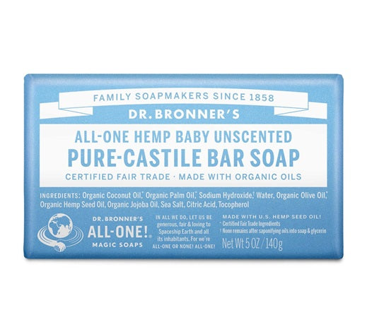 Organic Baby Unscented Pure Castile Bar Soap - Gentle for Sensitive Skin | Hypoallergenic, Vegan & Chemical-Free | Perfect for Newborns, Bath Time & Diaper Changes