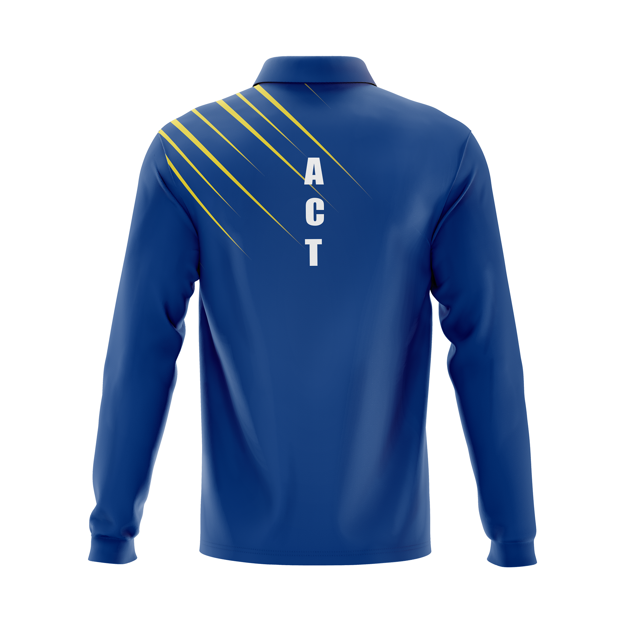 ACT Masters Athletics Men's Long Sleeve Polo Shirt - Breathable Performance Golf & Casual Wear for Men