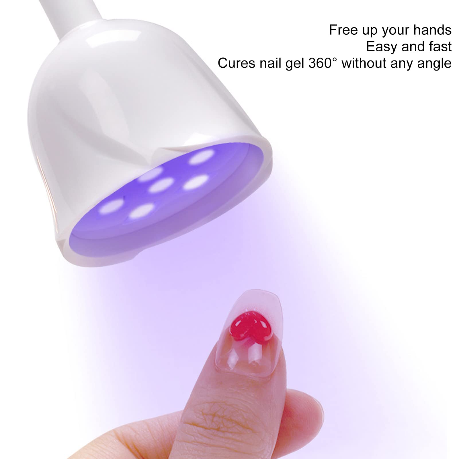 Ubersweet® Professional UV LED Nail Lamp - Adjustable Angle 48W Gel Nail Dryer with Timer for Salon & Home Manicure | Perfect for Gel Polish Curing, Nail Art Design & DIY Nail Care