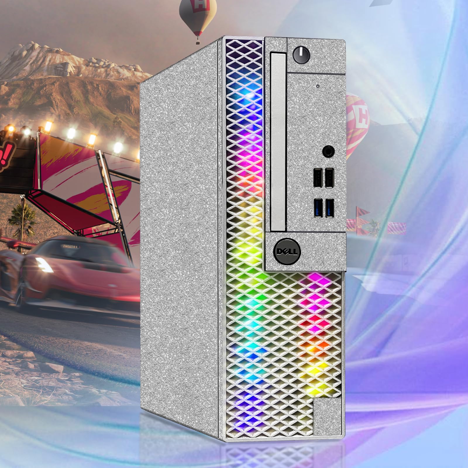 Refurbished Dell RGB Gaming PC - Intel i5, GT 1030, 32GB RAM for Esports & Streaming