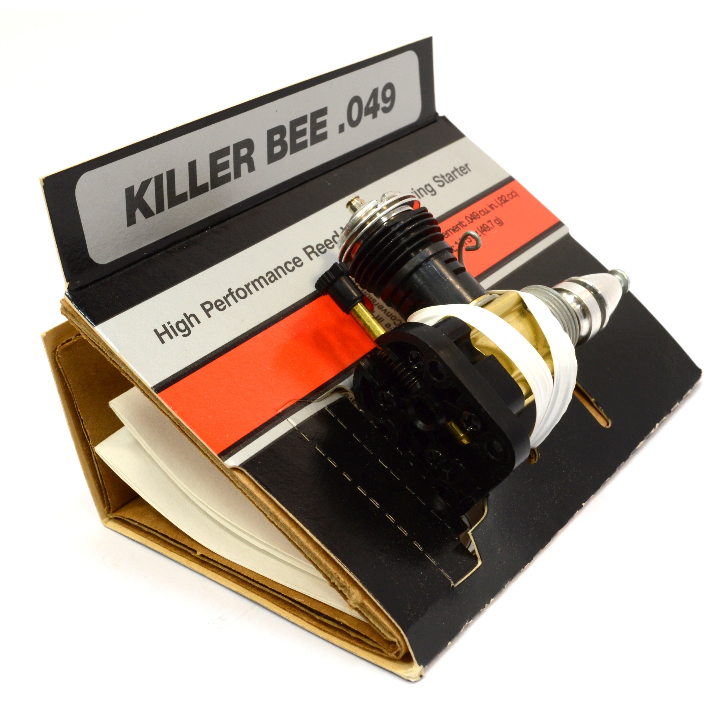 New in Box COX KILLER BEE .049 Engine with Spring Starter #340 for RC Model Airplanes - Perfect for Hobbyists and Collectors