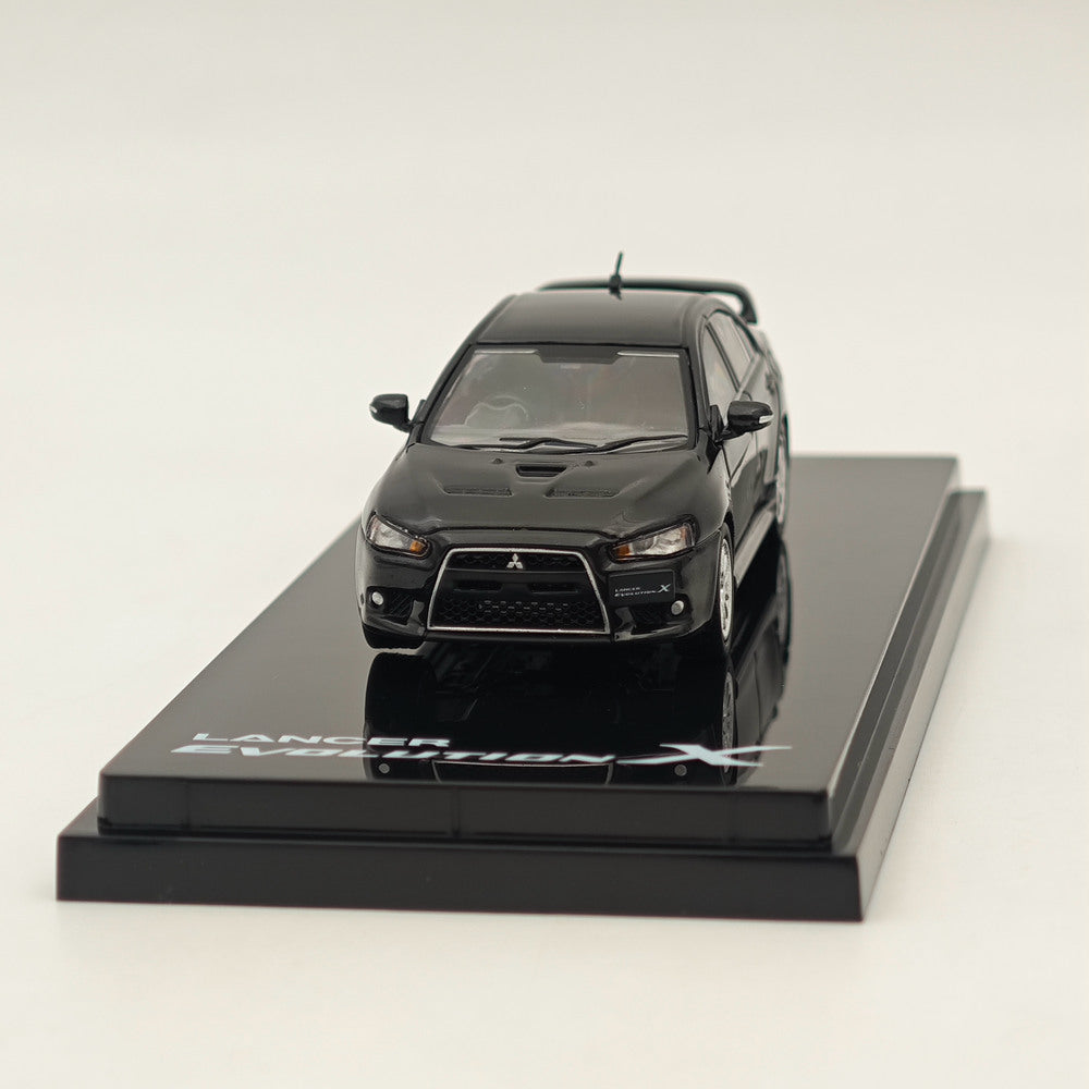 1/64 Mitsubishi Lancer Evolution X Phantom Black Pearl Diecast Model Car - Limited Edition Collectible for Car Enthusiasts & Hobbyists - Perfect for Display, Gifts, and Model Car Collections