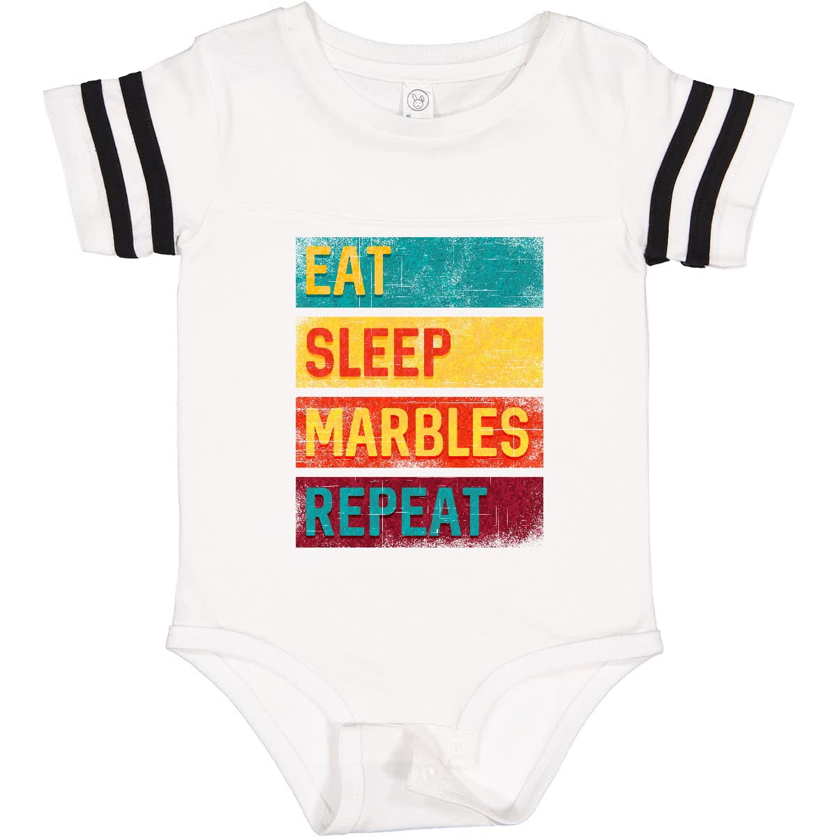 Eat Sleep Marbles Repeat Baby Bodysuit - Funny Gamer Onesie for Newborns & Infants - Perfect Gift for Board Game Lovers & Marble Enthusiasts - Great for Gaming Parties, Family Gatherings & Casual Wear