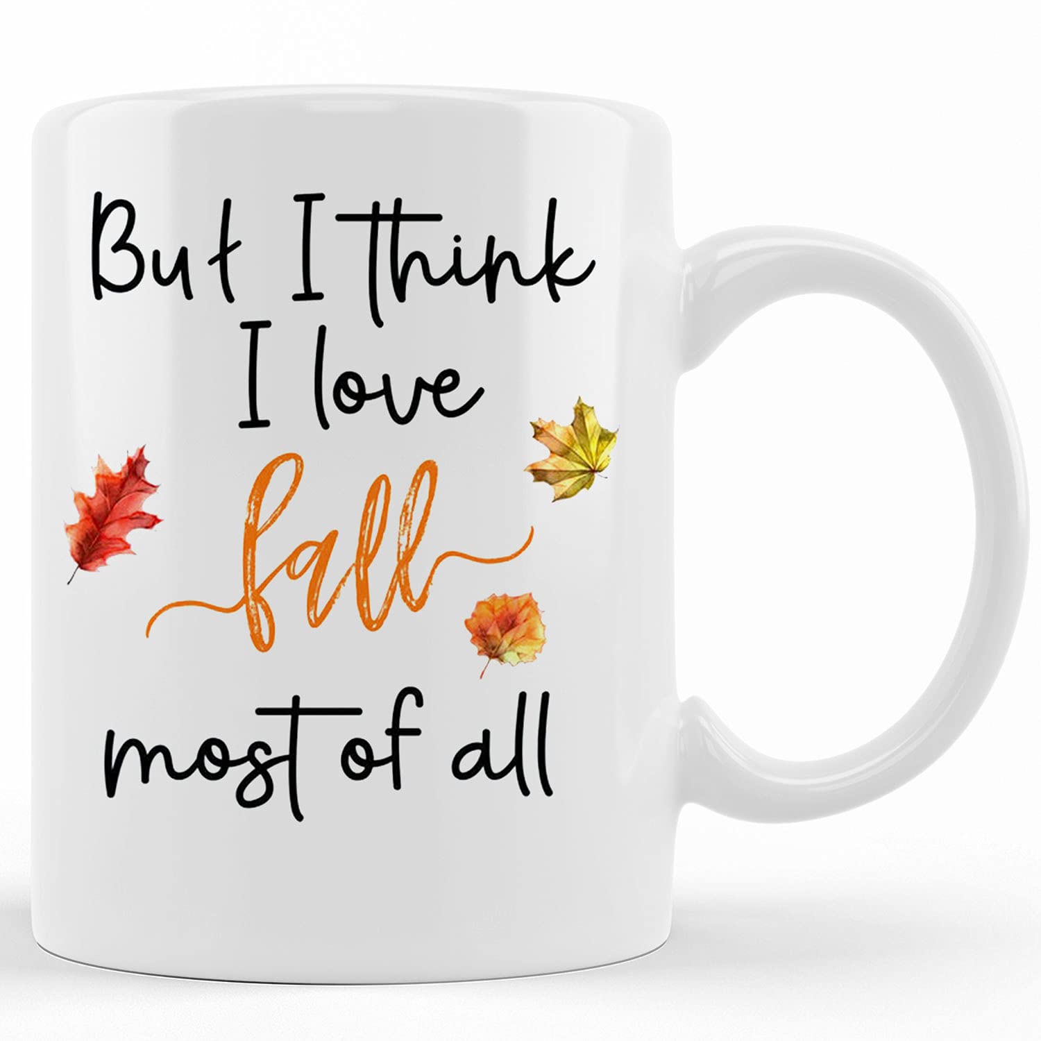 Personalized Fall Autumn Mug - Custom Coffee Cup with Inspirational Quote - 11oz & 15oz Ceramic Novelty Mug for Tea or Coffee - Perfect Gift for Her - Ideal for Cozy Autumn Mornings, Thanksgiving Gatherings & Pumpkin Spice Lattes