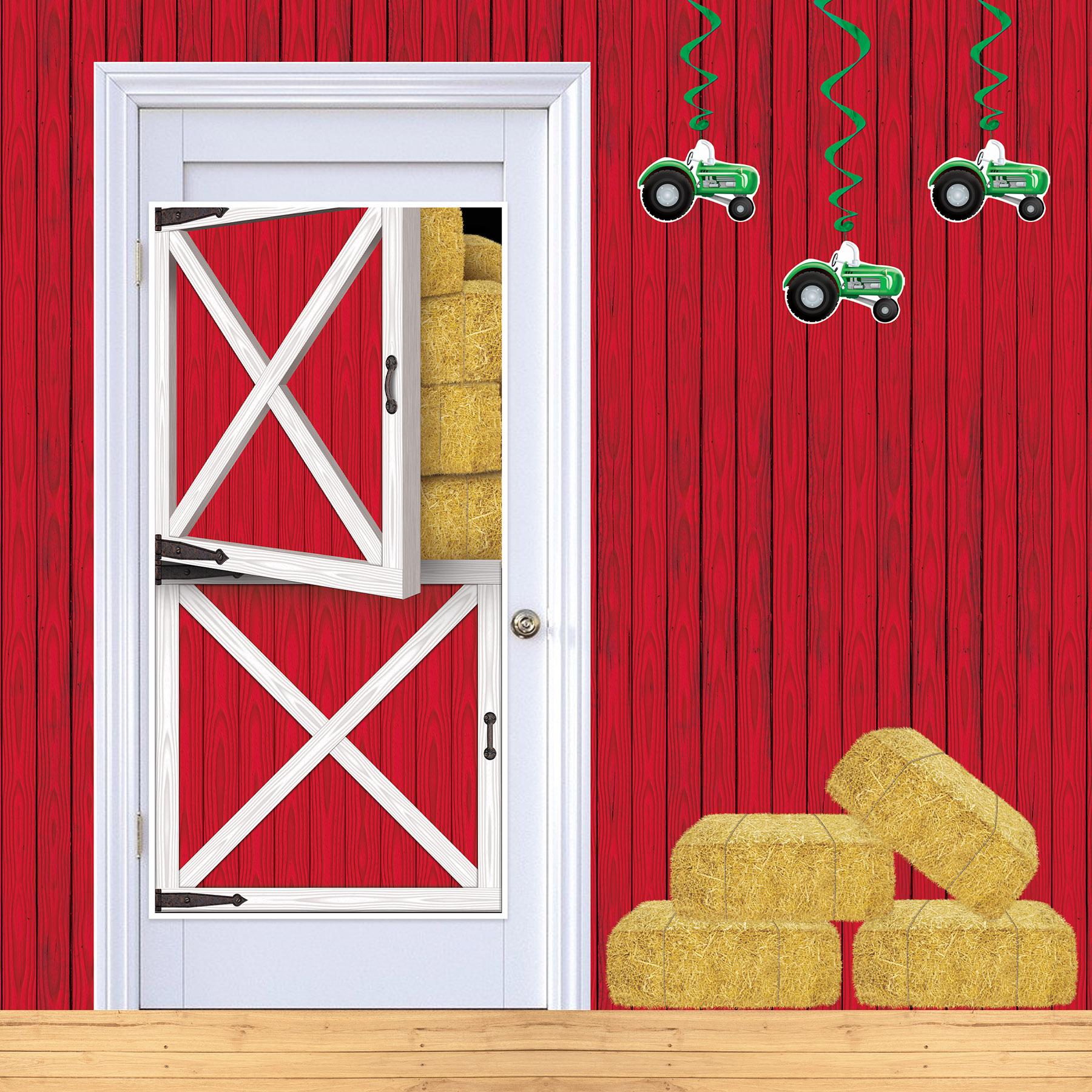 12 Pack Beistle Barn Party Door Covers - Farm Animal Theme Party Decorations for Birthday, Baby Shower, Halloween - Perfect for Indoor & Outdoor Events