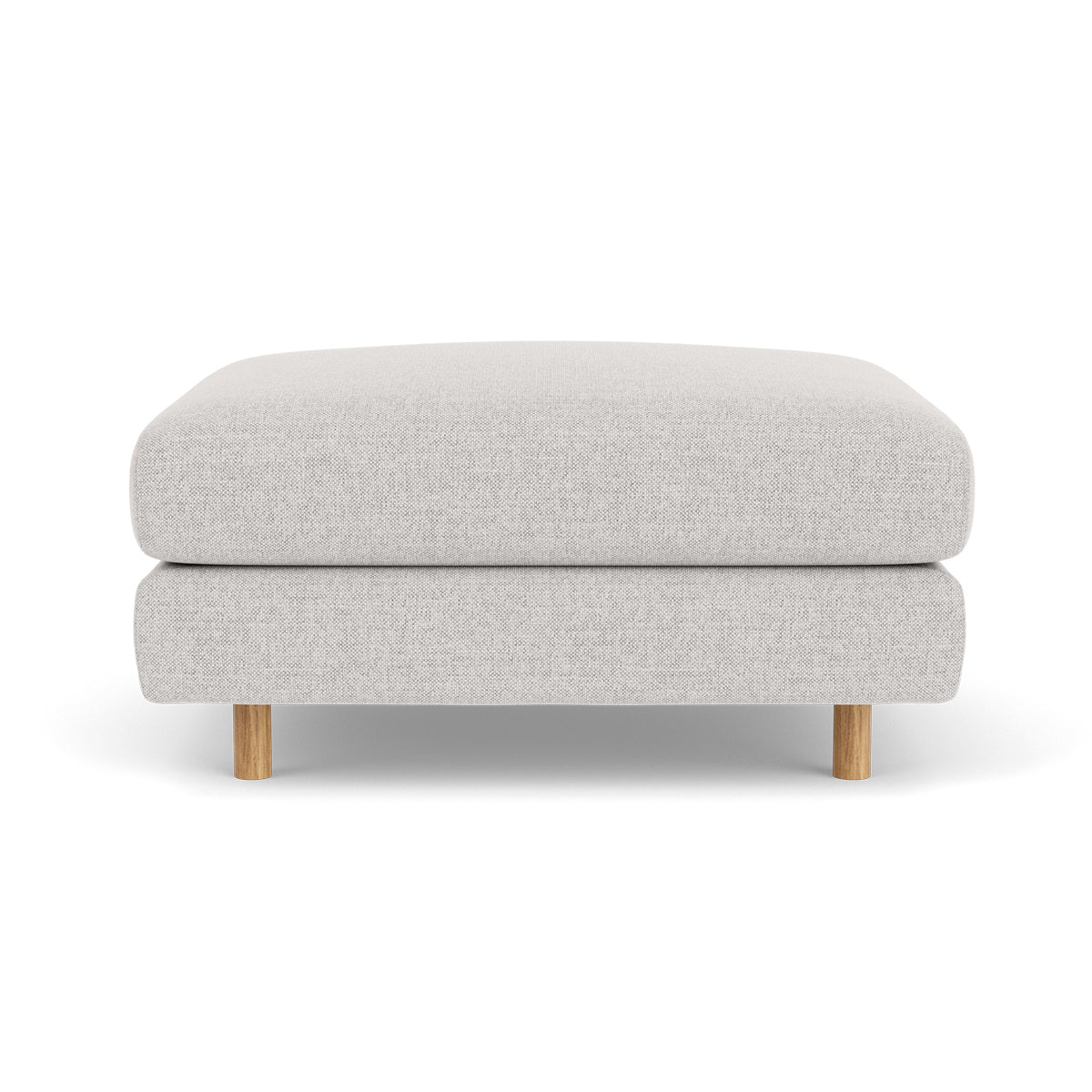 Dylan Fabric Ottoman - Soft and Stylish Footrest, Storage Bench, Living Room Accent Piece - Perfect for Small Spaces, Bedroom, or Lounge Area