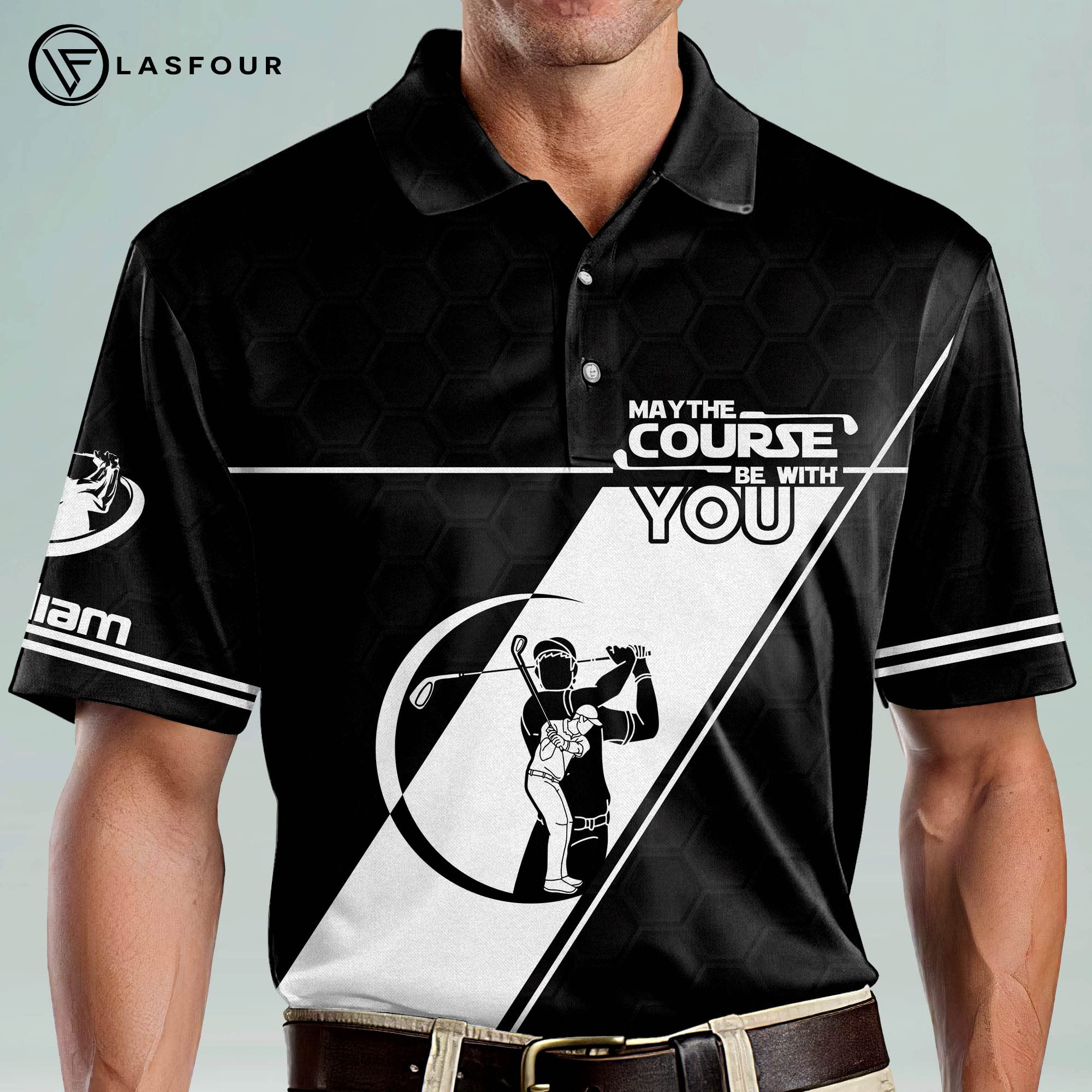 Funny Golf Polo Shirts for Men - Lightweight Short Sleeve - Perfect Golf Gifts for Course