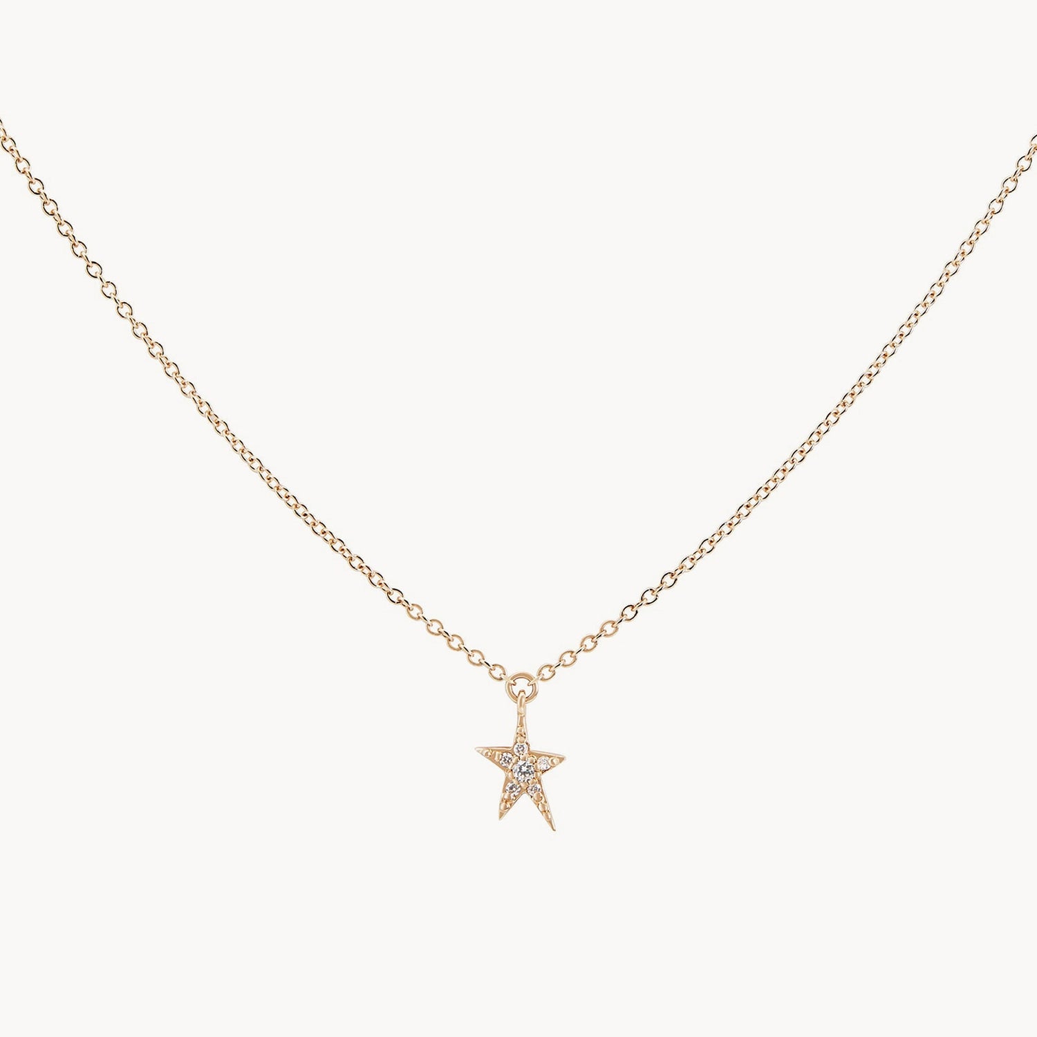 14K Yellow Gold Guidance Pave Star Pendant Necklace - Elegant Jewelry for Women, Perfect for Gifts, Parties & Everyday Wear
