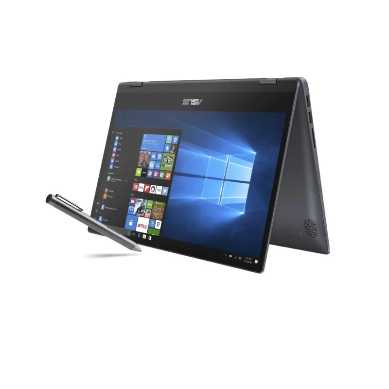ASUS VivoBook Flip 14 2-in-1 Laptop - 8th Gen Intel Core i5, 12GB RAM, 256GB SSD, Windows 11 Pro, Stylus Pen Included - Lightweight Convertible Touchscreen Laptop for Work, Study & Travel (Model TP412UA EC047T)