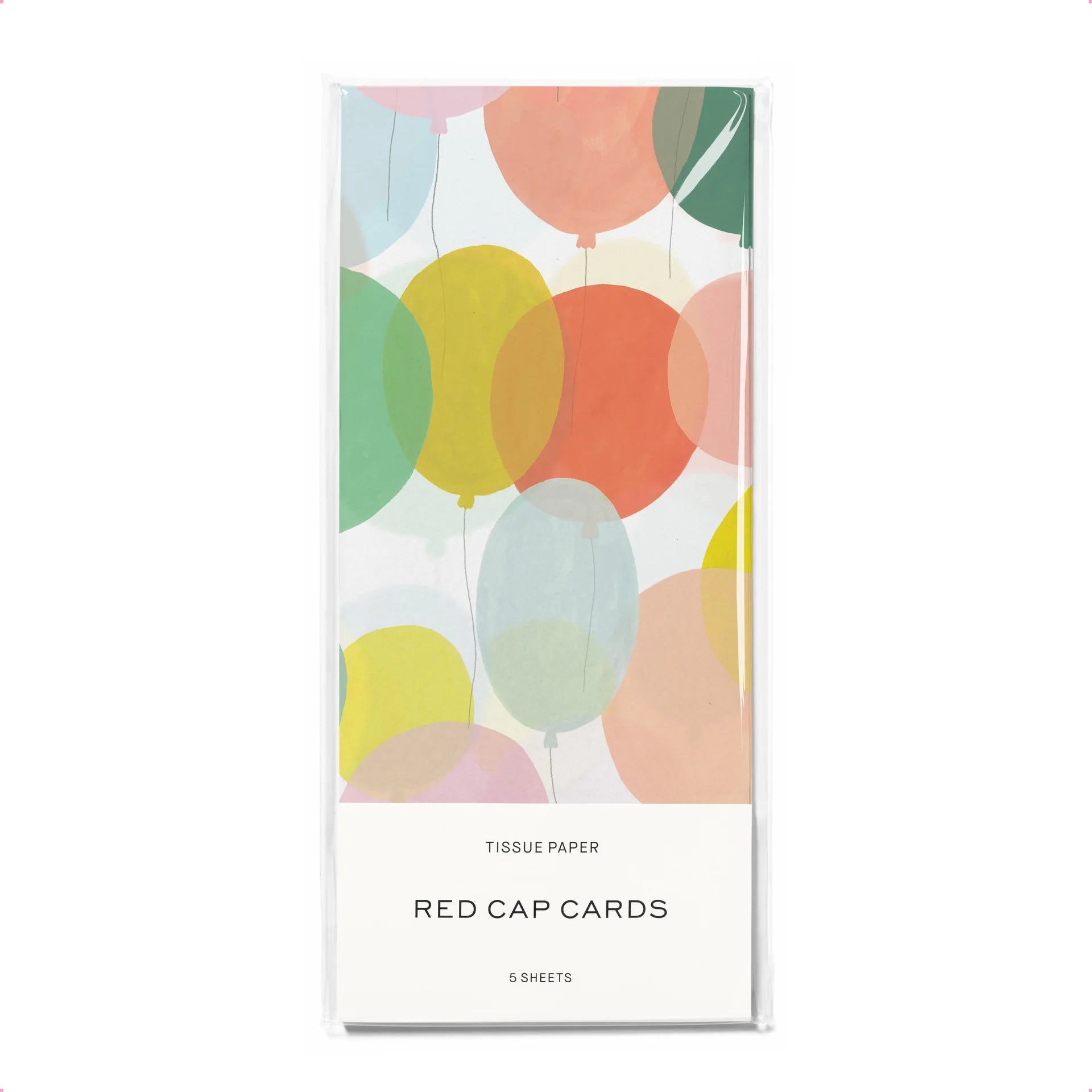 Colorful Birthday Balloons Tissue Paper (5 Sheets) - Perfect for Party Decorations, DIY Crafts, and Gift Wrapping