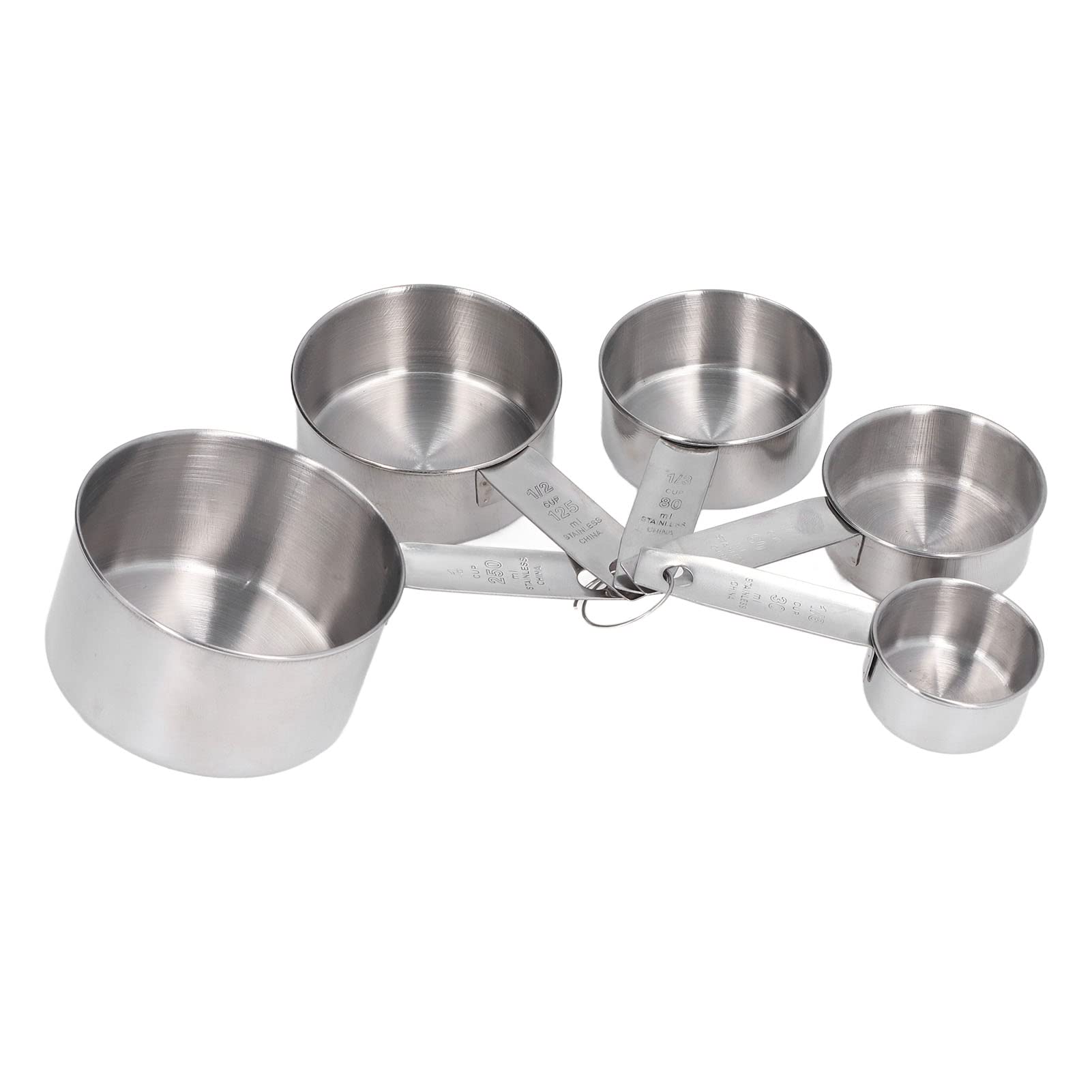 5-Piece Stainless Steel Measuring Spoon Set with Scale - Perfect for Baking, Cooking, Coffee, Tea & Liquid Seasoning - Essential Kitchen Tool for Precise Measurements