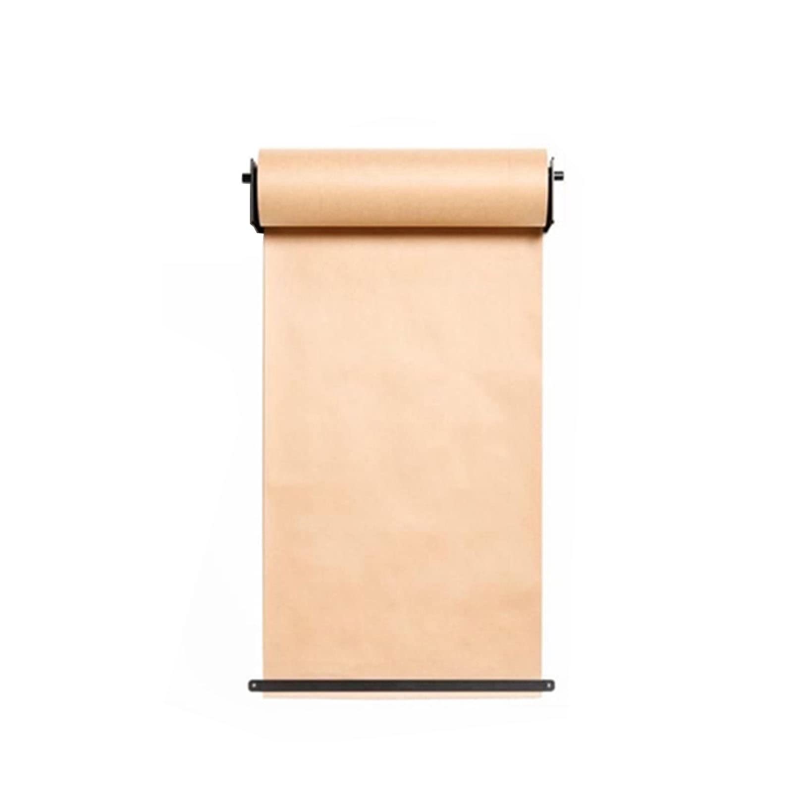 SRNSAEB Wall Mounted Kraft Paper Dispenser & Cutter with 164ft Roll - Heavy Duty Note Paper Roll Holder for Home, Office, Kitchen - Perfect for Grocery Lists, Memo Notes & Craft Projects