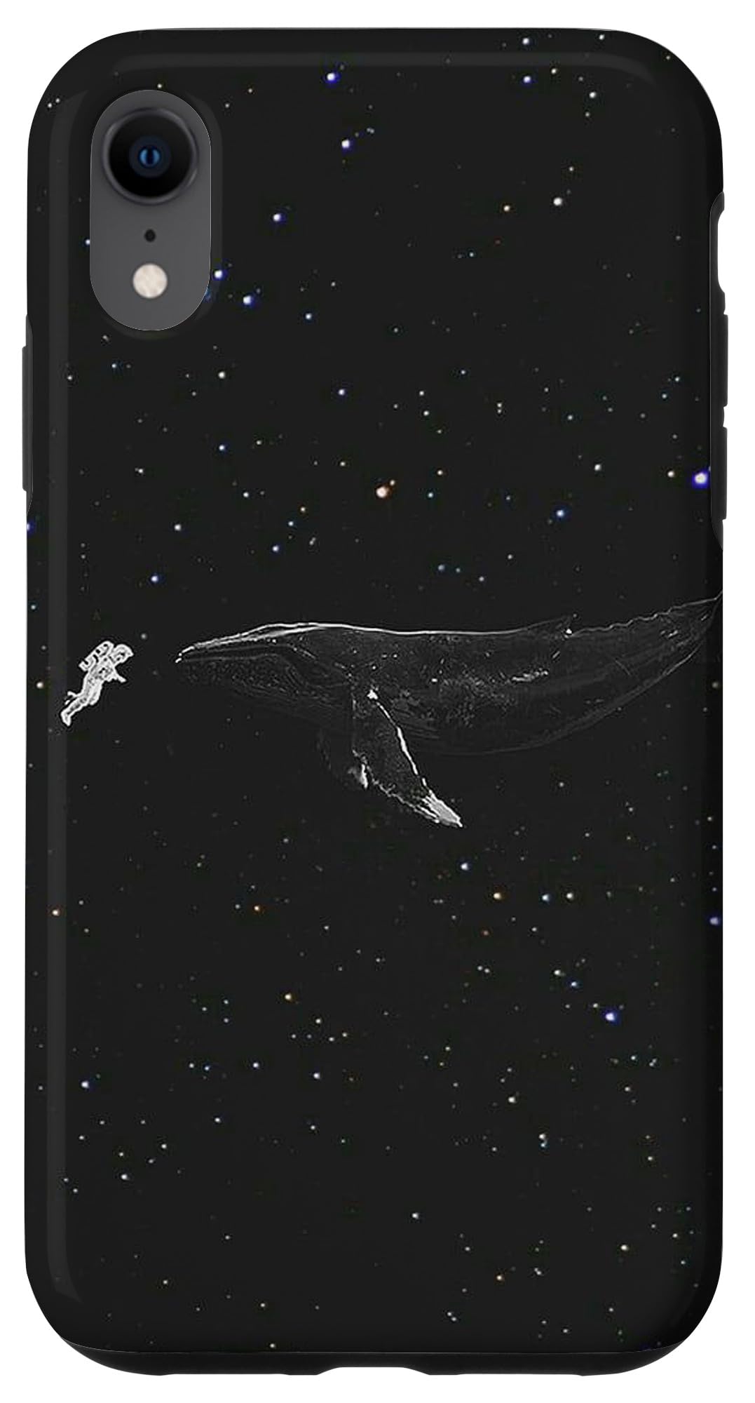 iPhone XR Case - Astronaut & Whale in Galactic Starry Sky | Cute Protective Phone Cover for Women & Men | Perfect for Everyday Use, Travel & Gifts