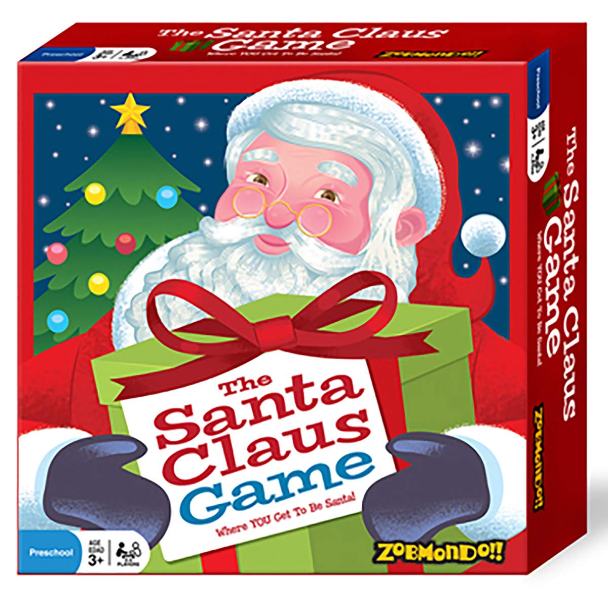 Zobmondo!! The Santa Claus Game - Award-Winning Christmas Board Game for Kids Ages 3+ | Fun Family Holiday Party Game for Boys & Girls | Educational & Entertaining Gift for Christmas Gatherings