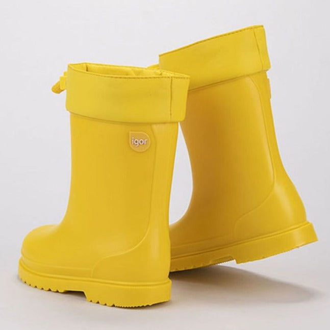 Kids' Waterproof Rain Boots for Boys & Girls - Igor Cole Style in Yellow (Amarillo) | Perfect for Puddle Jumping & Outdoor Play