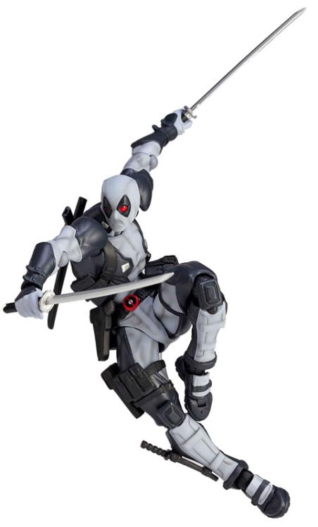 Amazing Yamaguchi Revoltech Deadpool X-Force Action Figure No. 001EX - Highly Articulated Collectible for Marvel Fans & Display