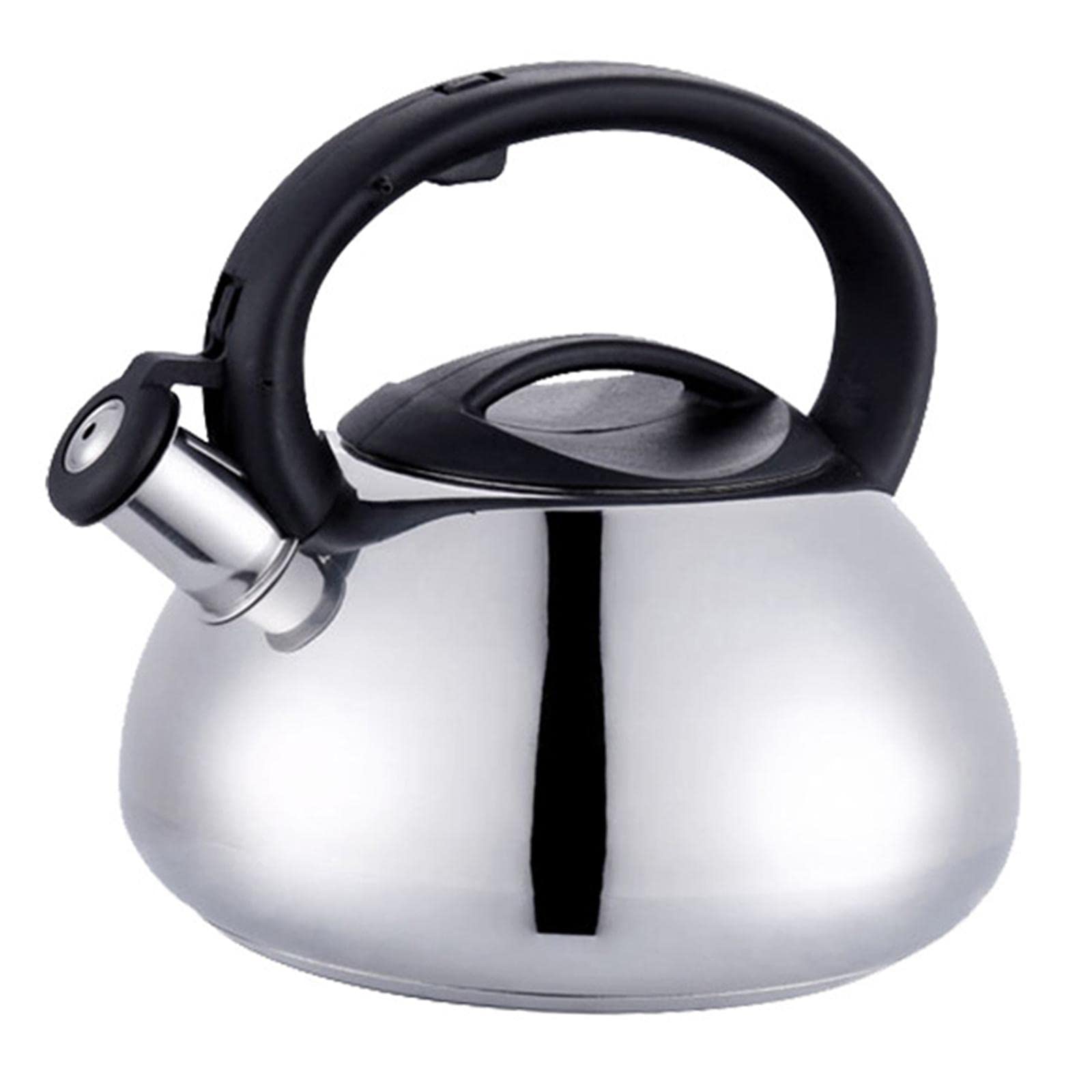 Bothyi Stainless Steel Whistling Tea Kettle - 2.5 Quart Stovetop Whistling Kettle for Boiling Water, Tea & Coffee - Perfect for Home Kitchen, Camping & Office Use